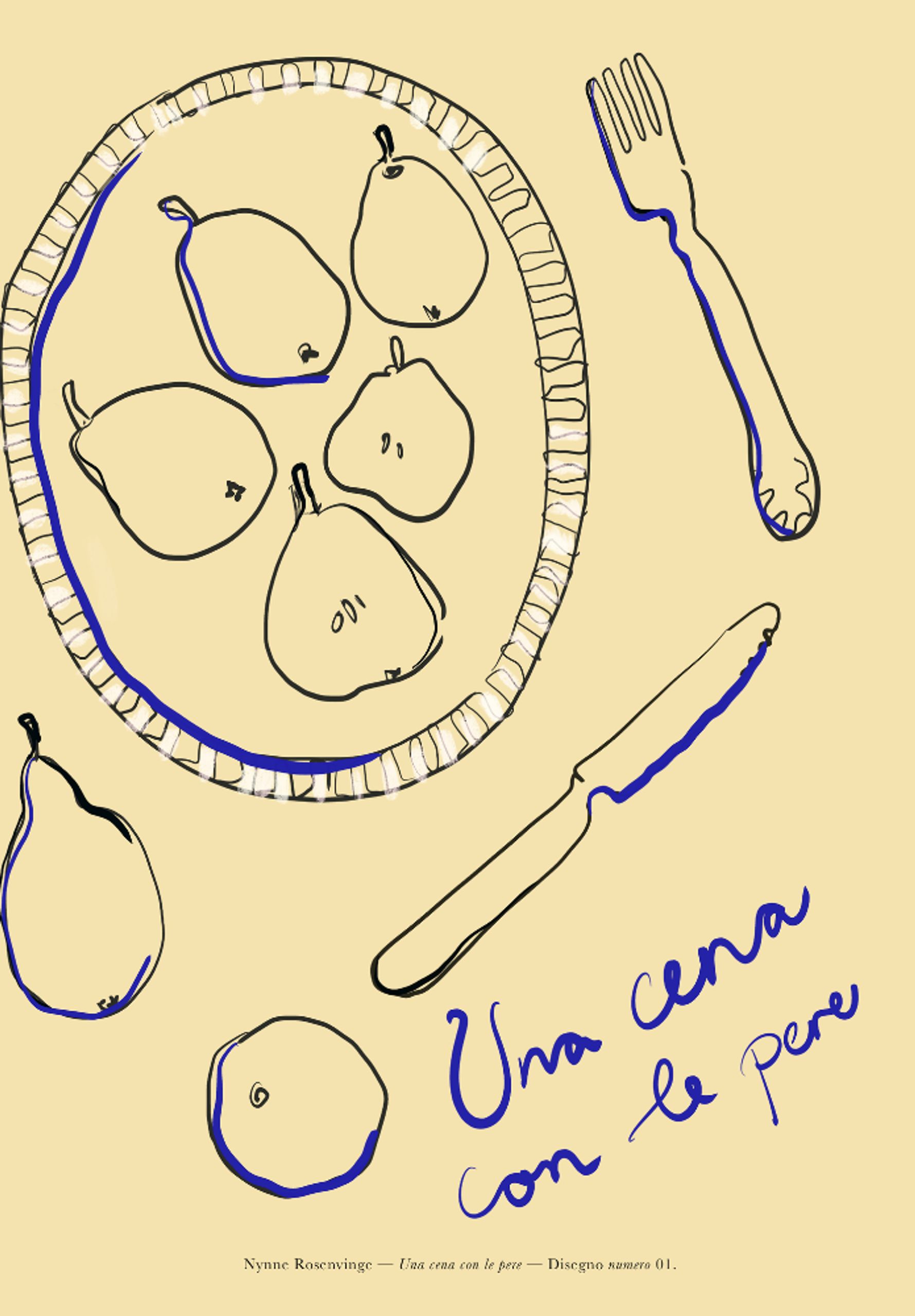 Nynne Rosenvinge - Poster - Cena - Light Yellow 01