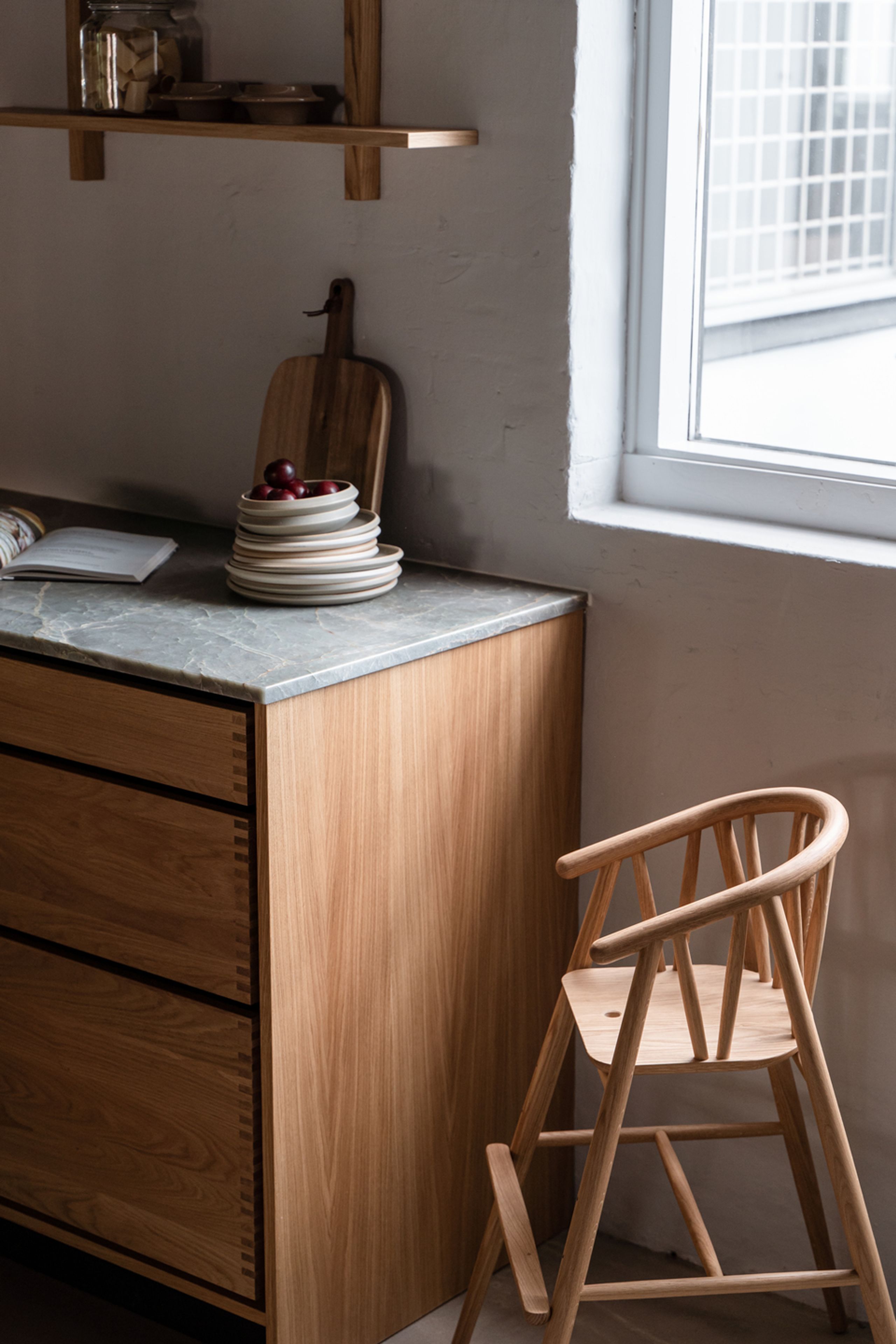 Oaklings - Children's high chair - Saga High Chair - Oak