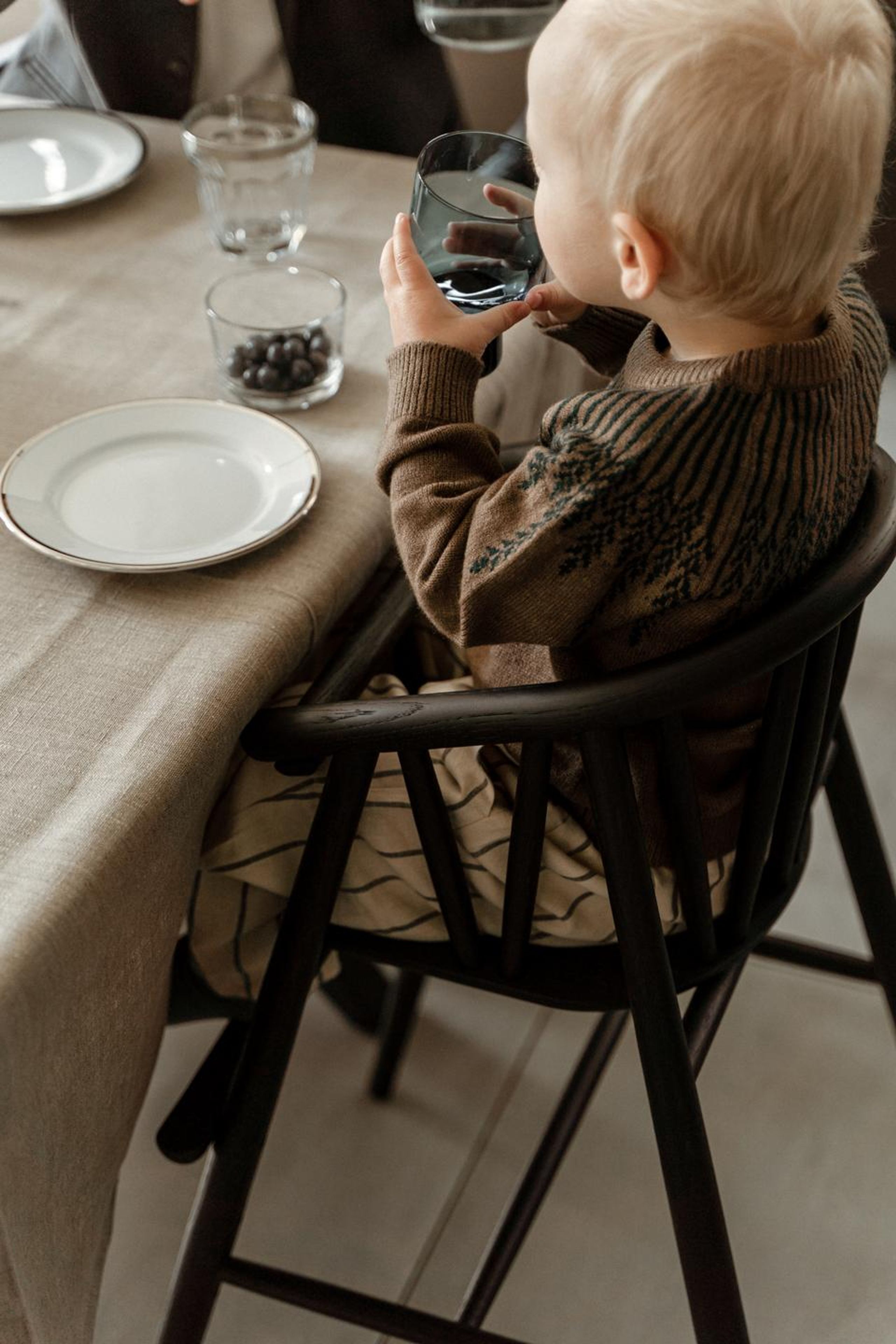Oaklings - Children's high chair - Saga High Chair - Smoked Oak