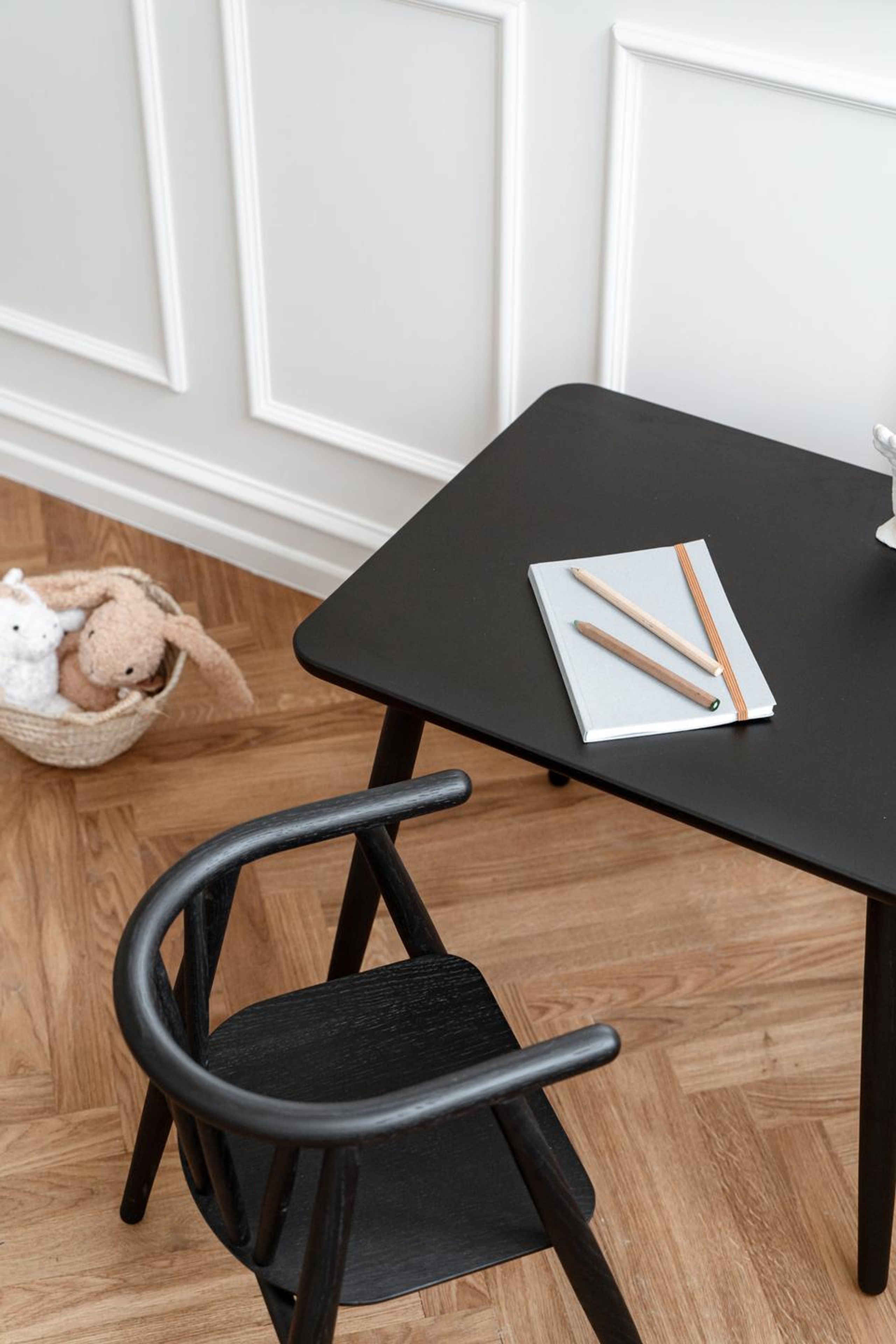 Oaklings - Kids chair - Storm Kid's Chair - Black Stained Oak