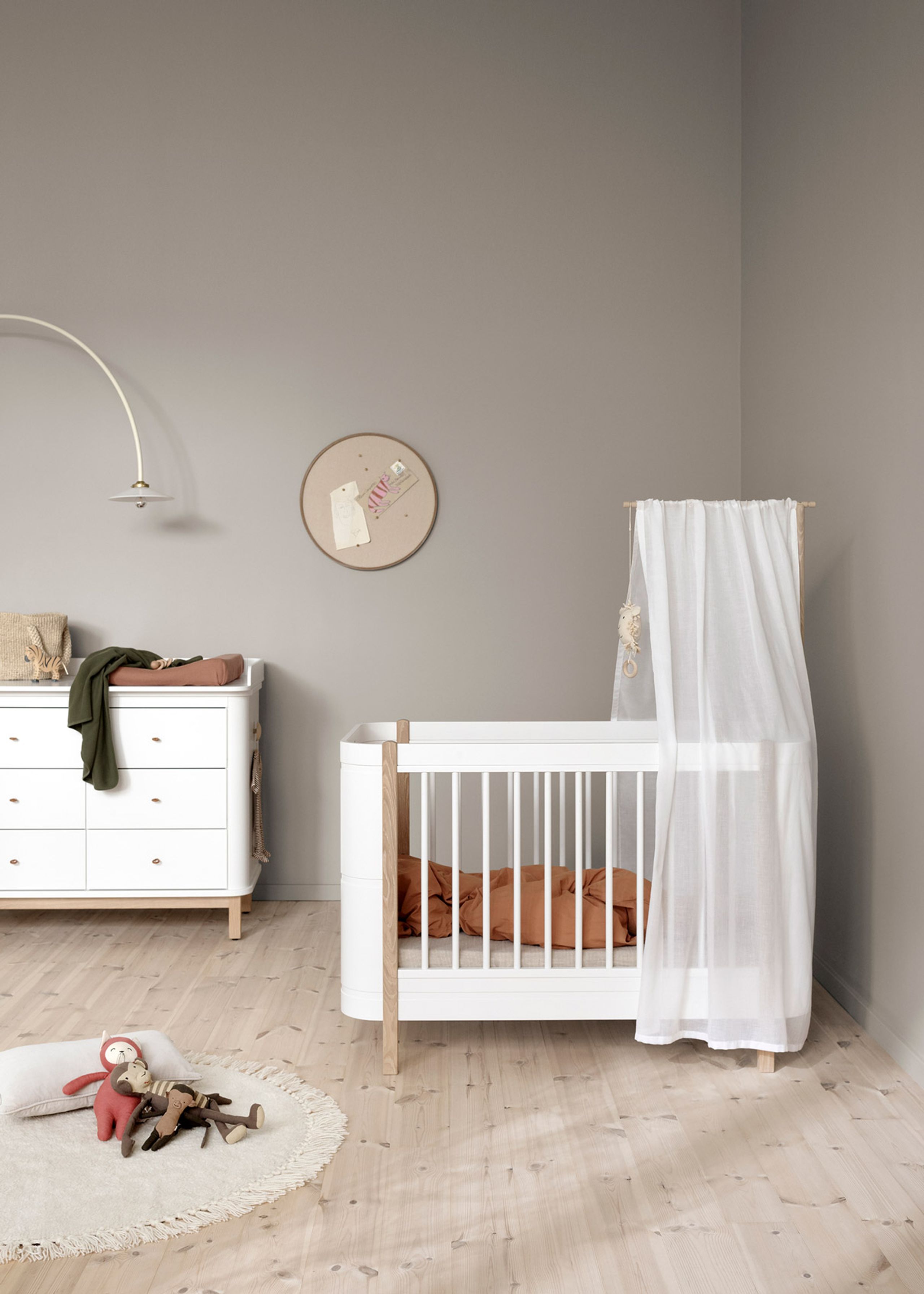 Oliver Furniture - Dossel da cama - Wood Mini+ Bed Canopy - White