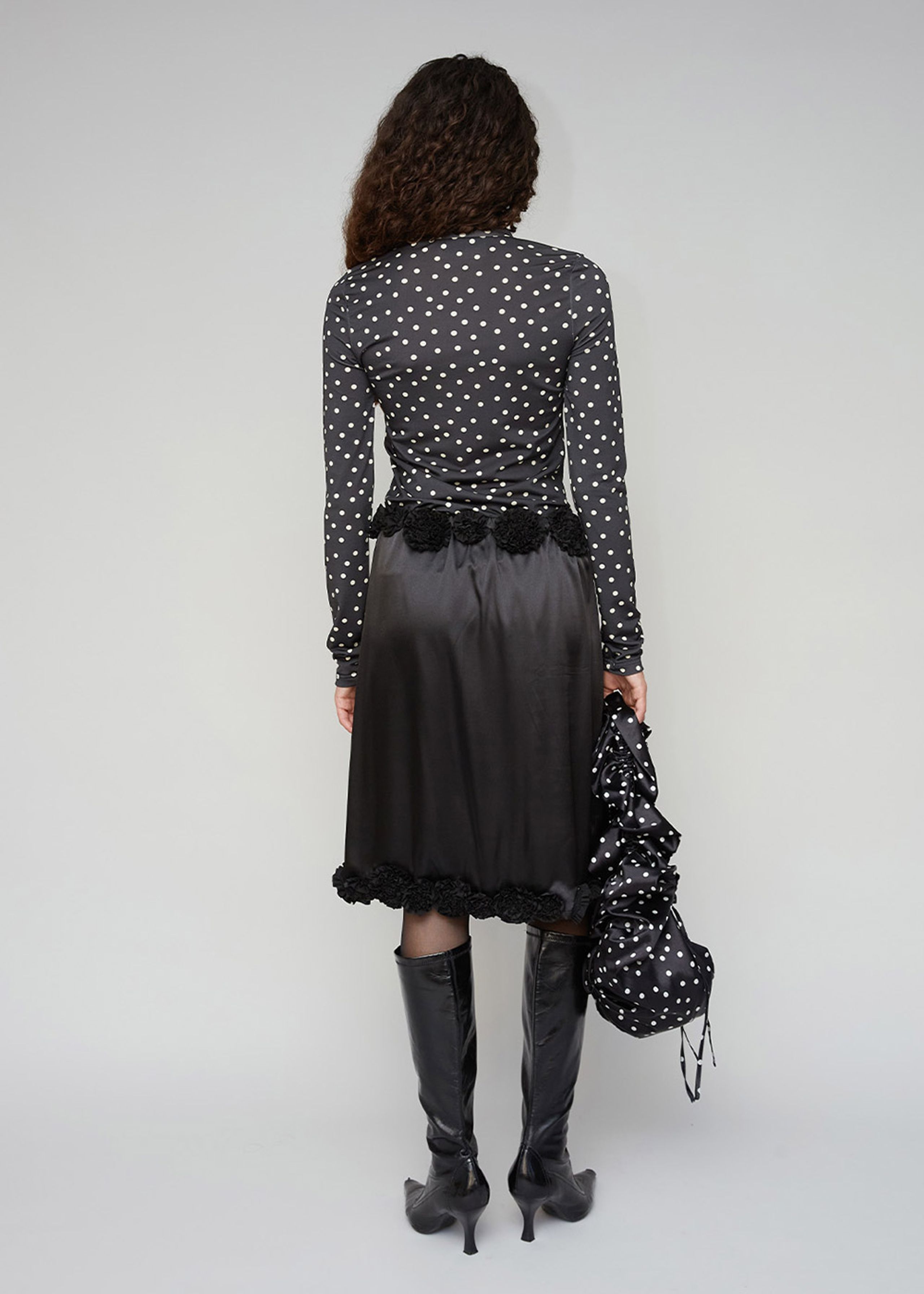 OpéraSPORT - Bluse - Suni Top - WHITE DOTS