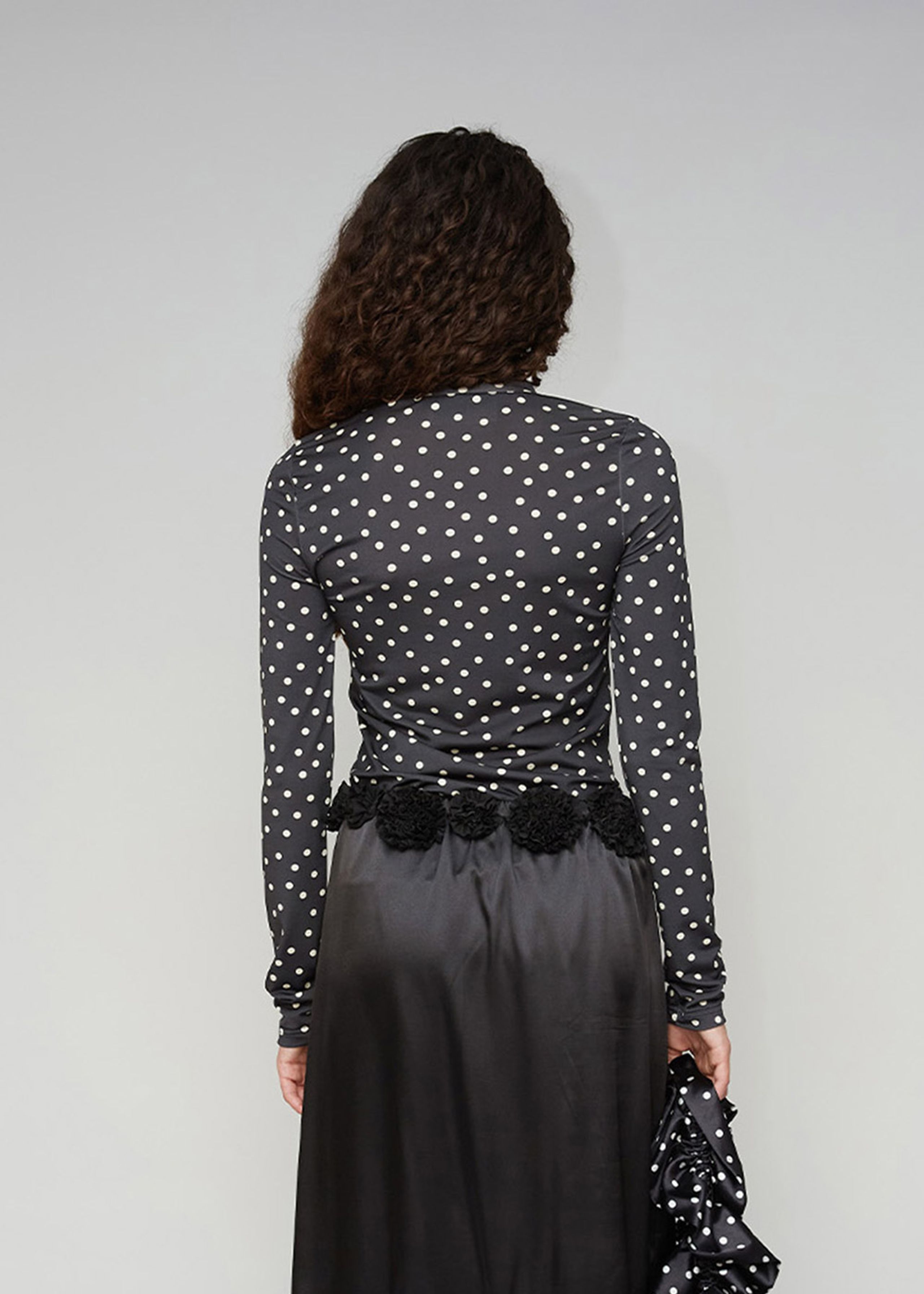 OpéraSPORT - Bluse - Suni Top - WHITE DOTS