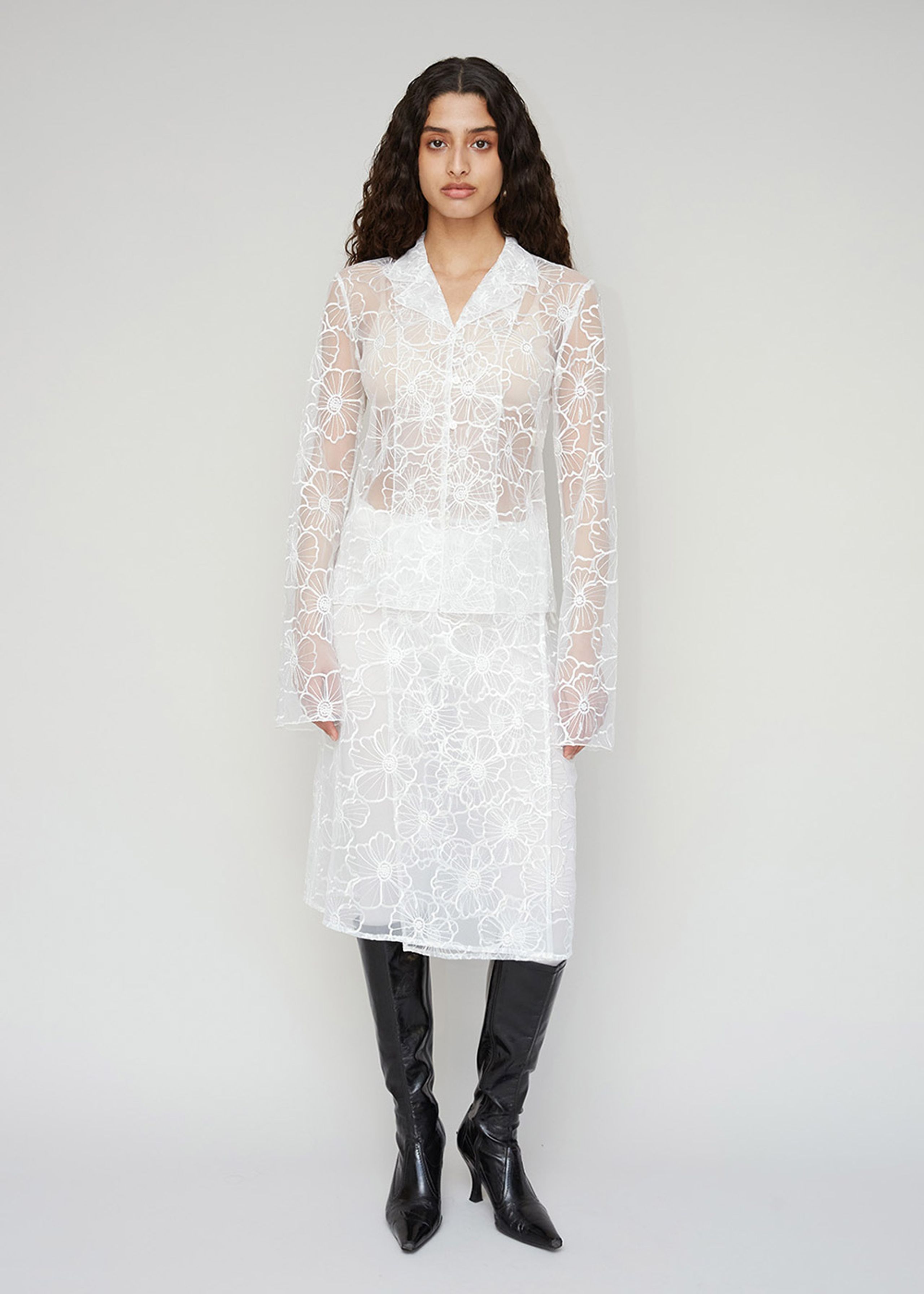 OpéraSPORT - Skirt - Alba Long Skirt - White