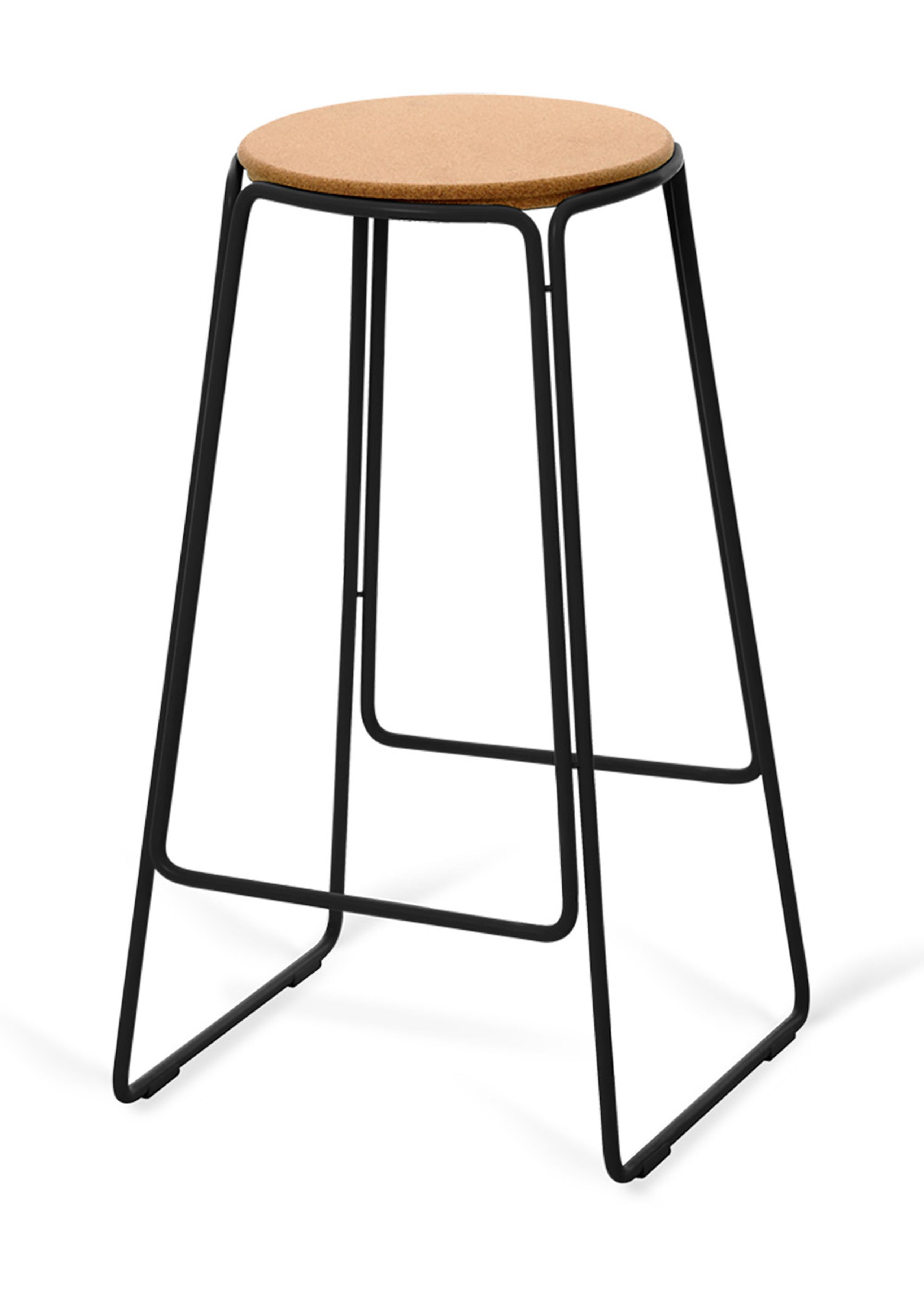 OX DENMARQ - Taburete de bar - PROP Stool - Natural Cork / Black Steel