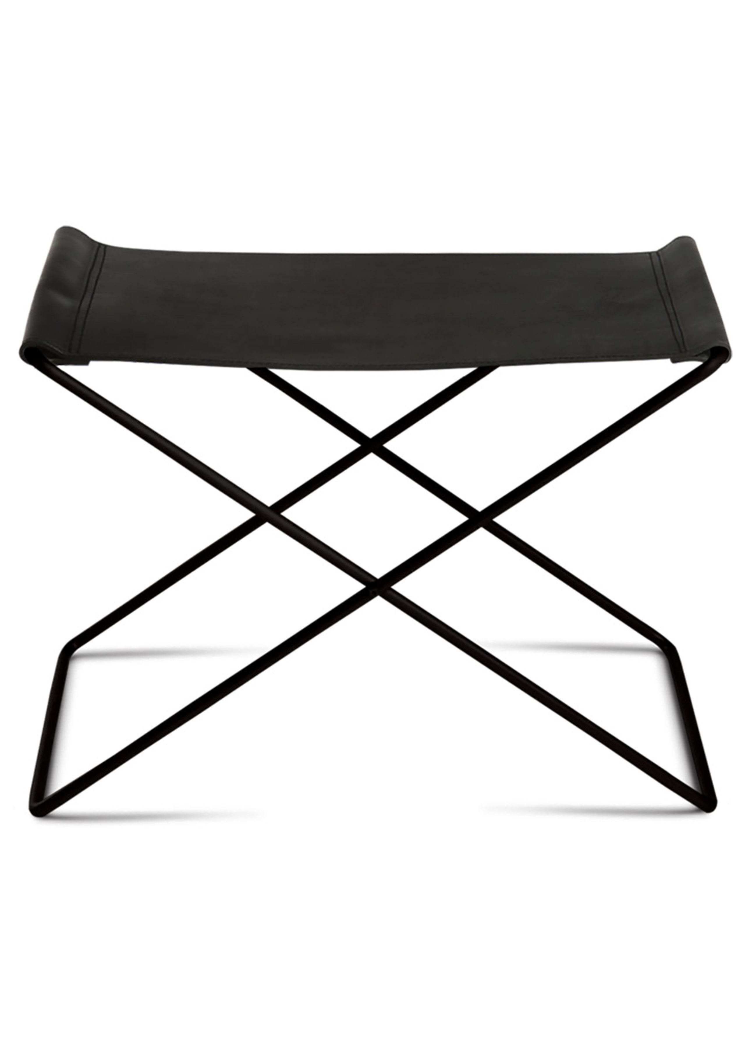 OX DENMARQ - Sgabello - OX Stool - Black Leather / Black Steel