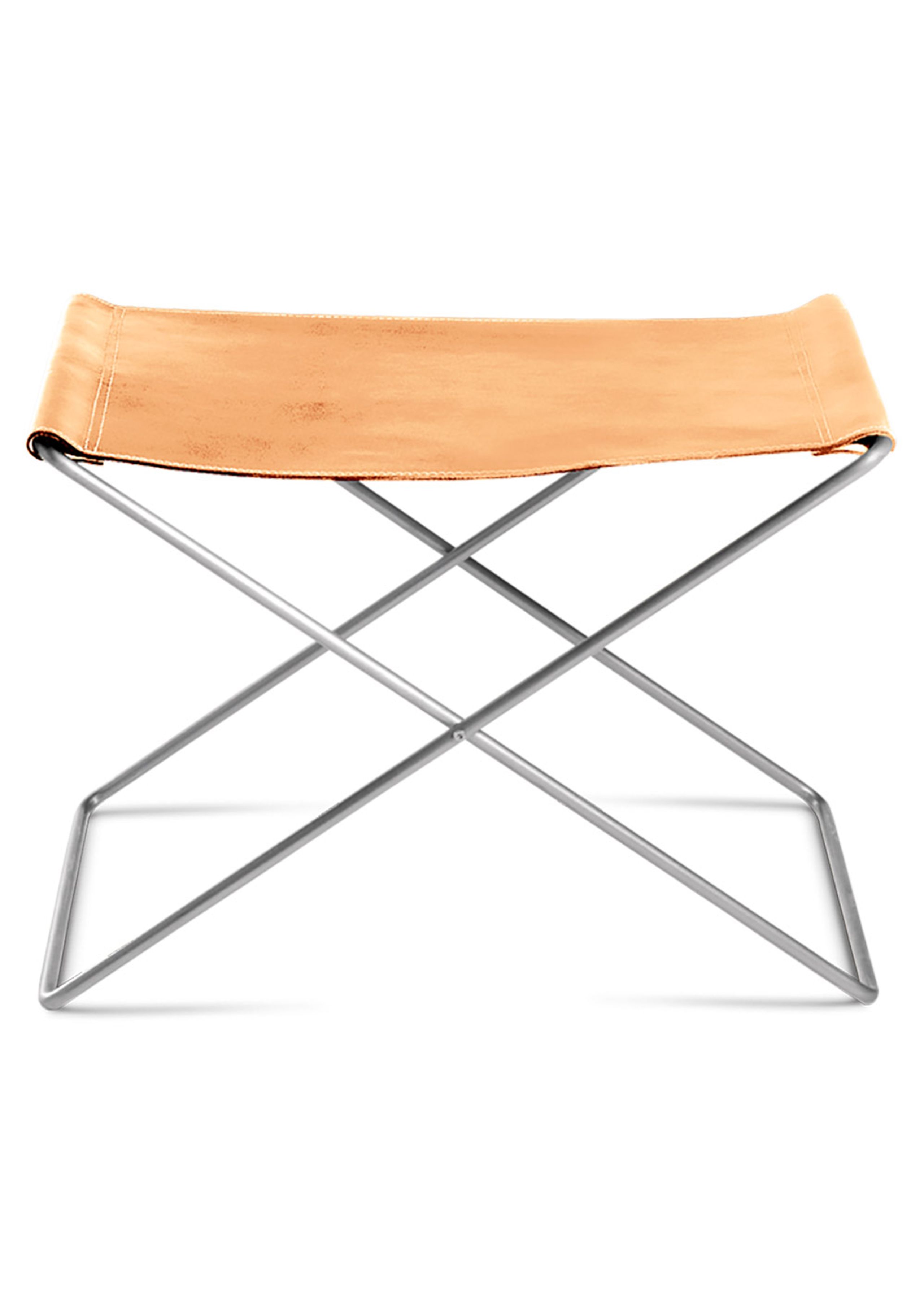 OX DENMARQ - Stool - OX Stool - Natural Leather / Stainless Steel