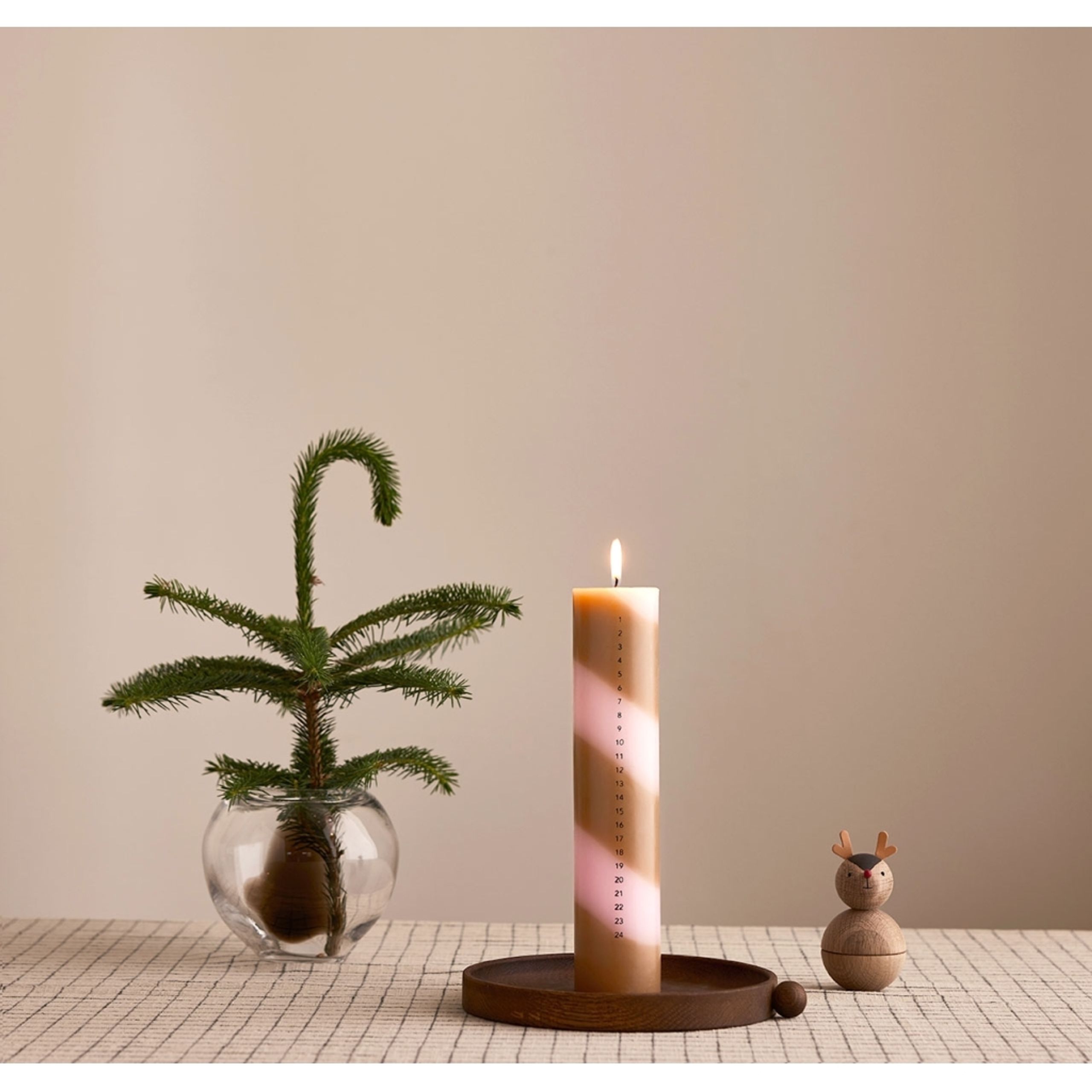 OYOY - Vassoio - Inka Wood Tray Round - Dark - Small