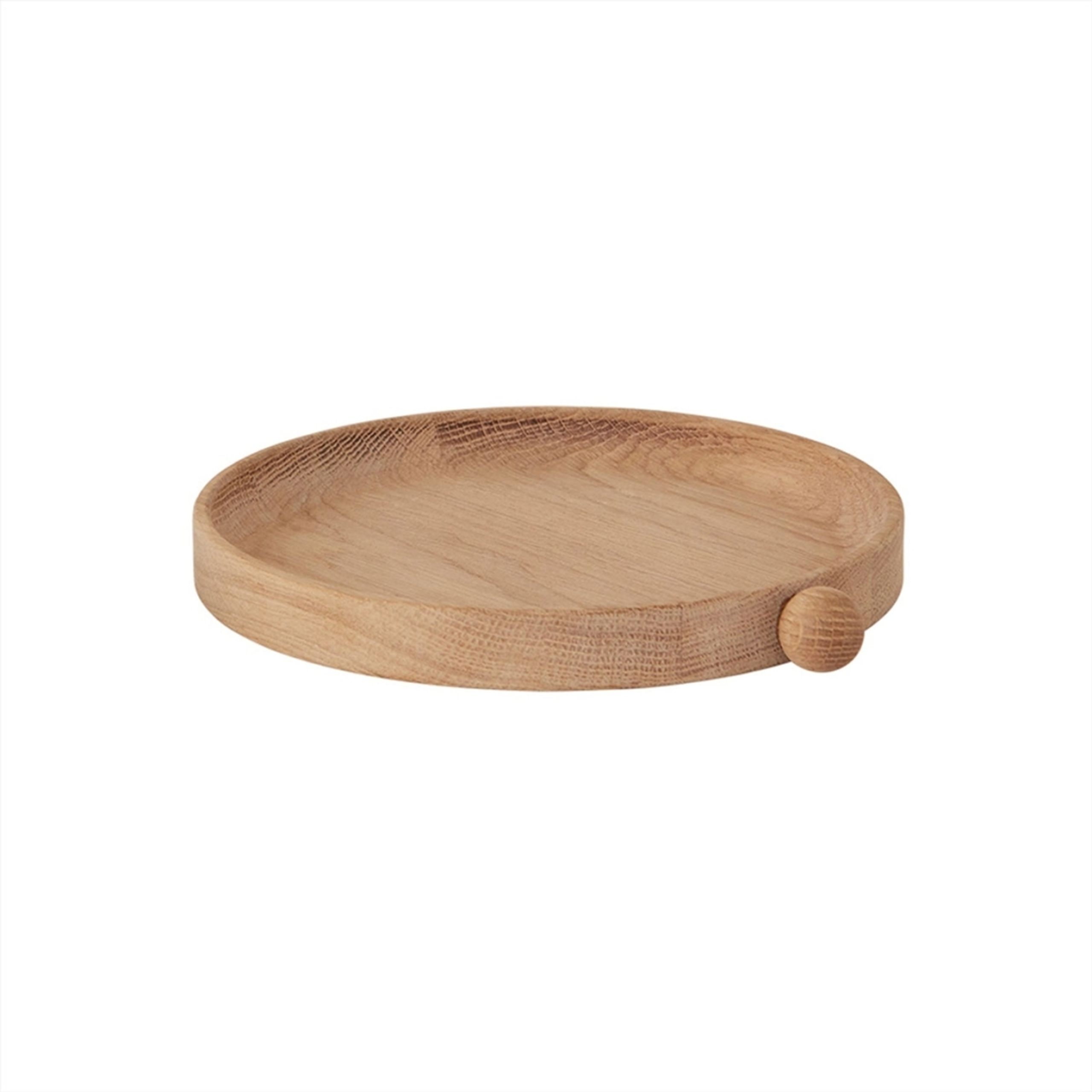 OYOY LIVING - Zásobník - Inka Wood Tray Round - Nature - Small