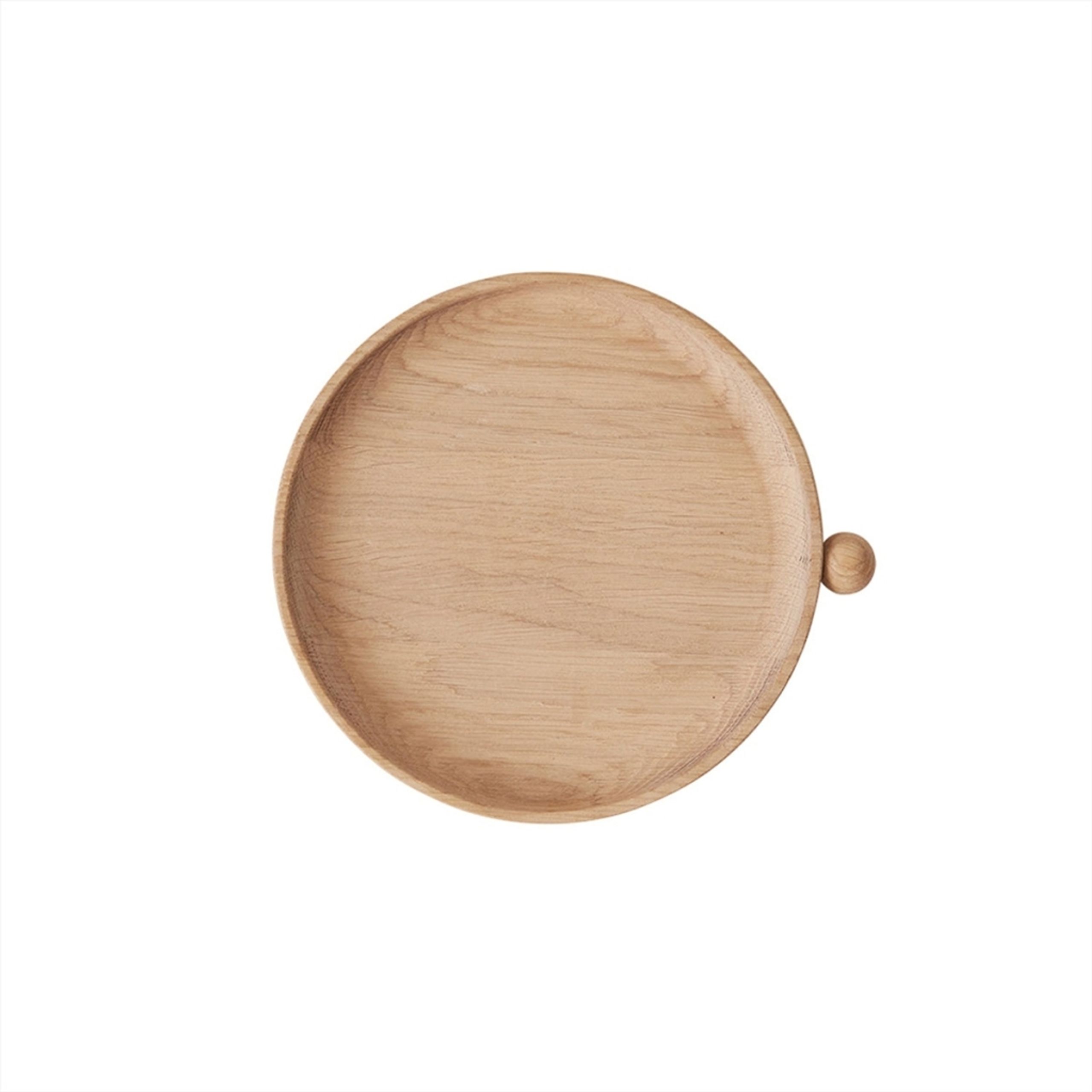 OYOY LIVING - Zásobník - Inka Wood Tray Round - Nature - Small