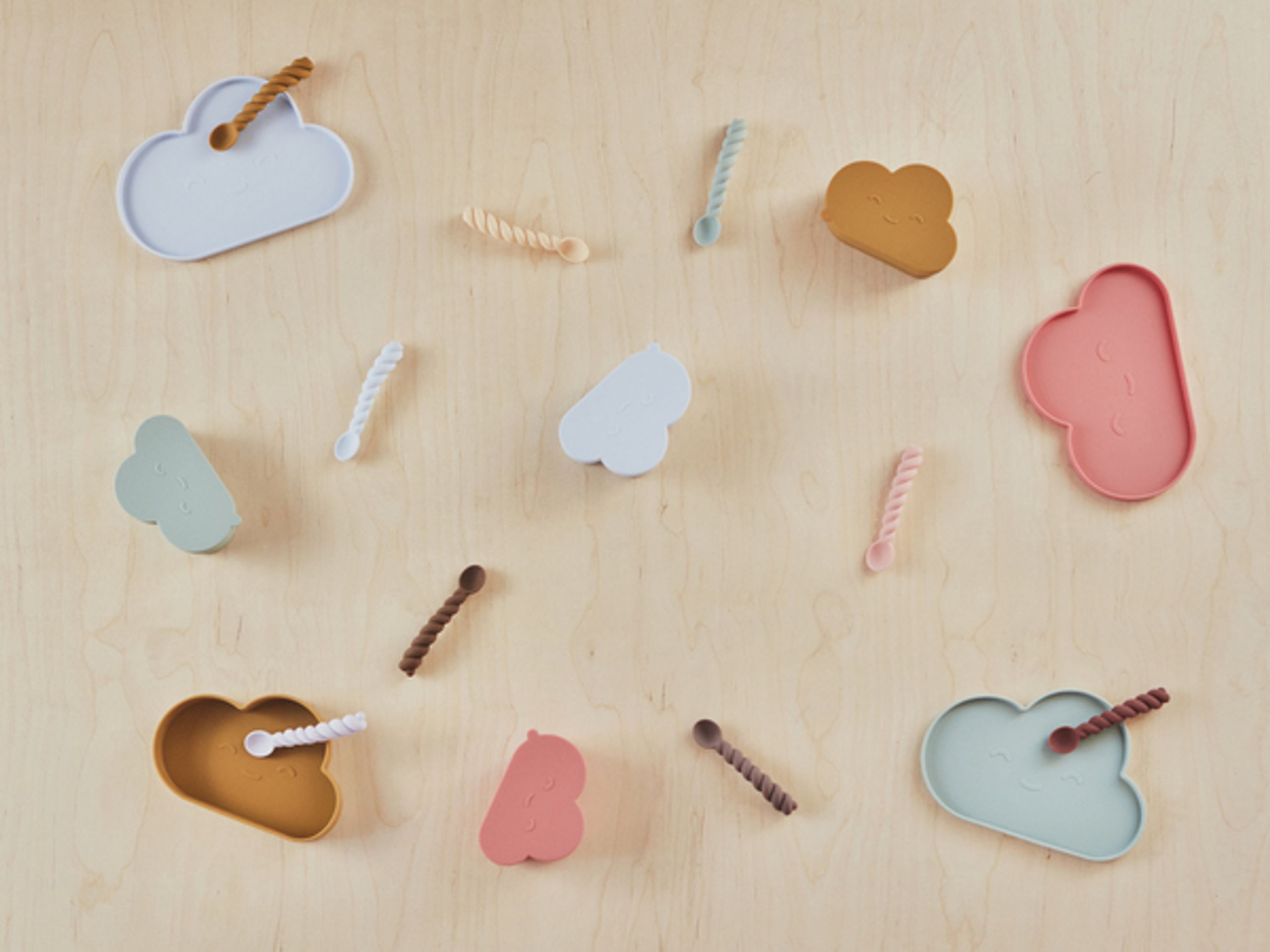 OYOY - Sztućce - Mellow Skeer - Dusty Blue / Taupe / Pale Mint