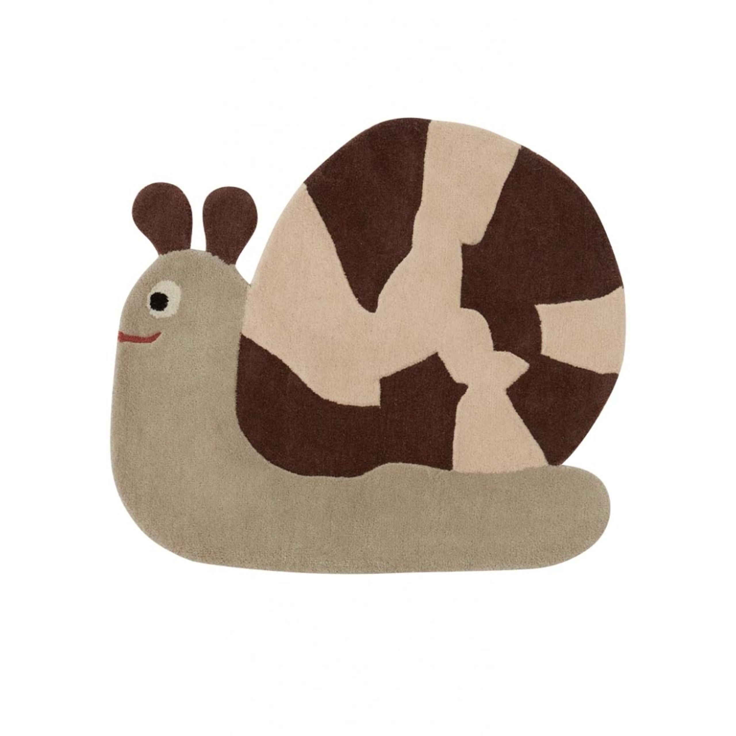 OYOY - Dywanik - Sally Snail Rug - Brown