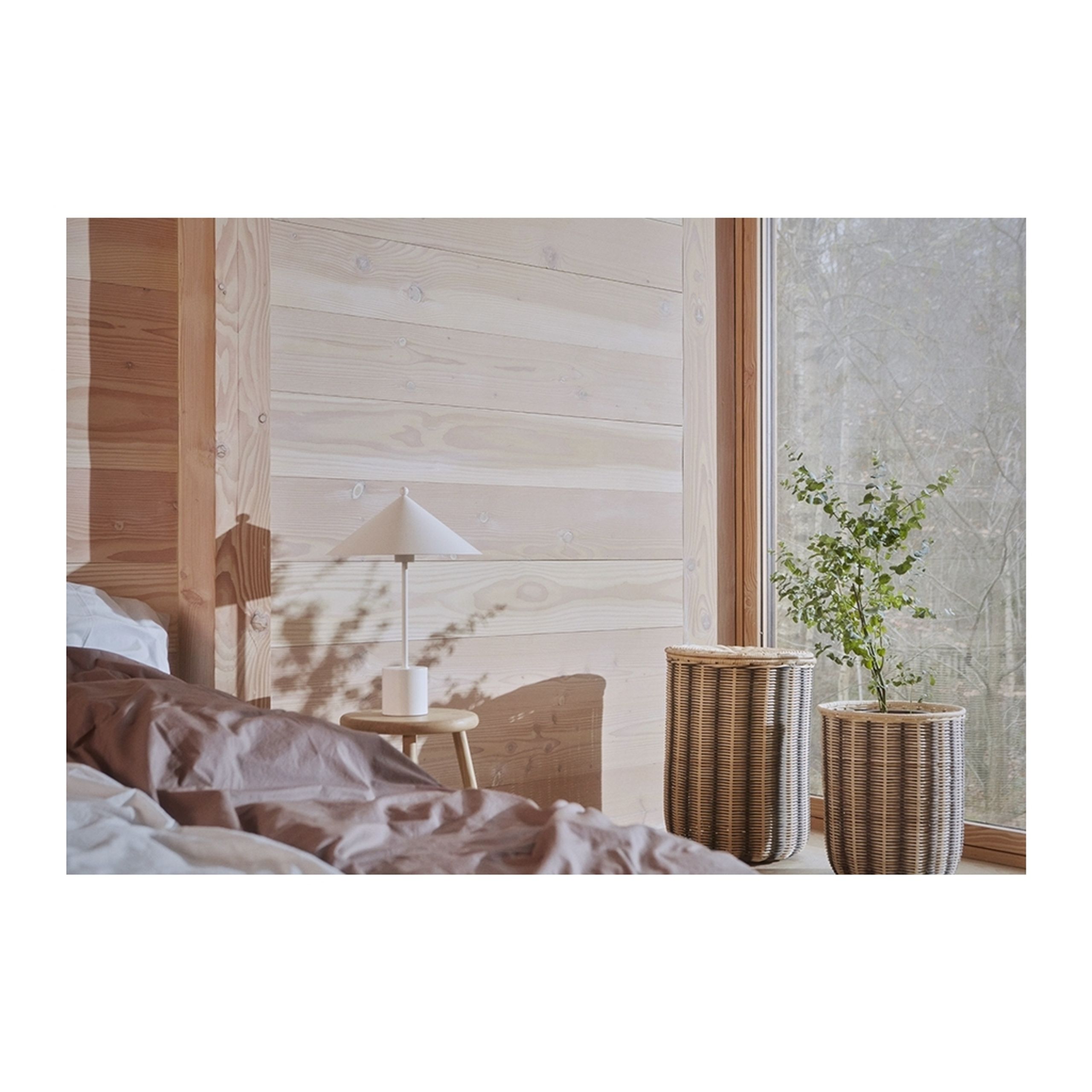 OYOY - Basket - Striped Storage Basket - Nature / Black