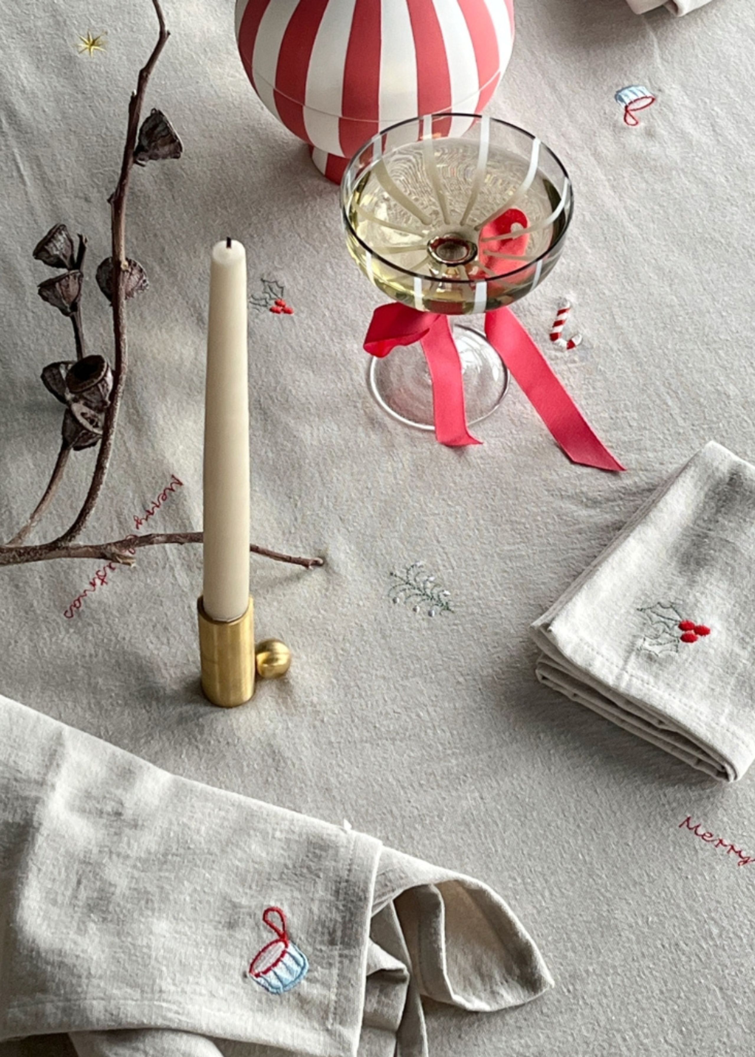 OYOY LIVING - Tovaglia - OYOY Christmas Tablecloth - 306 Clay