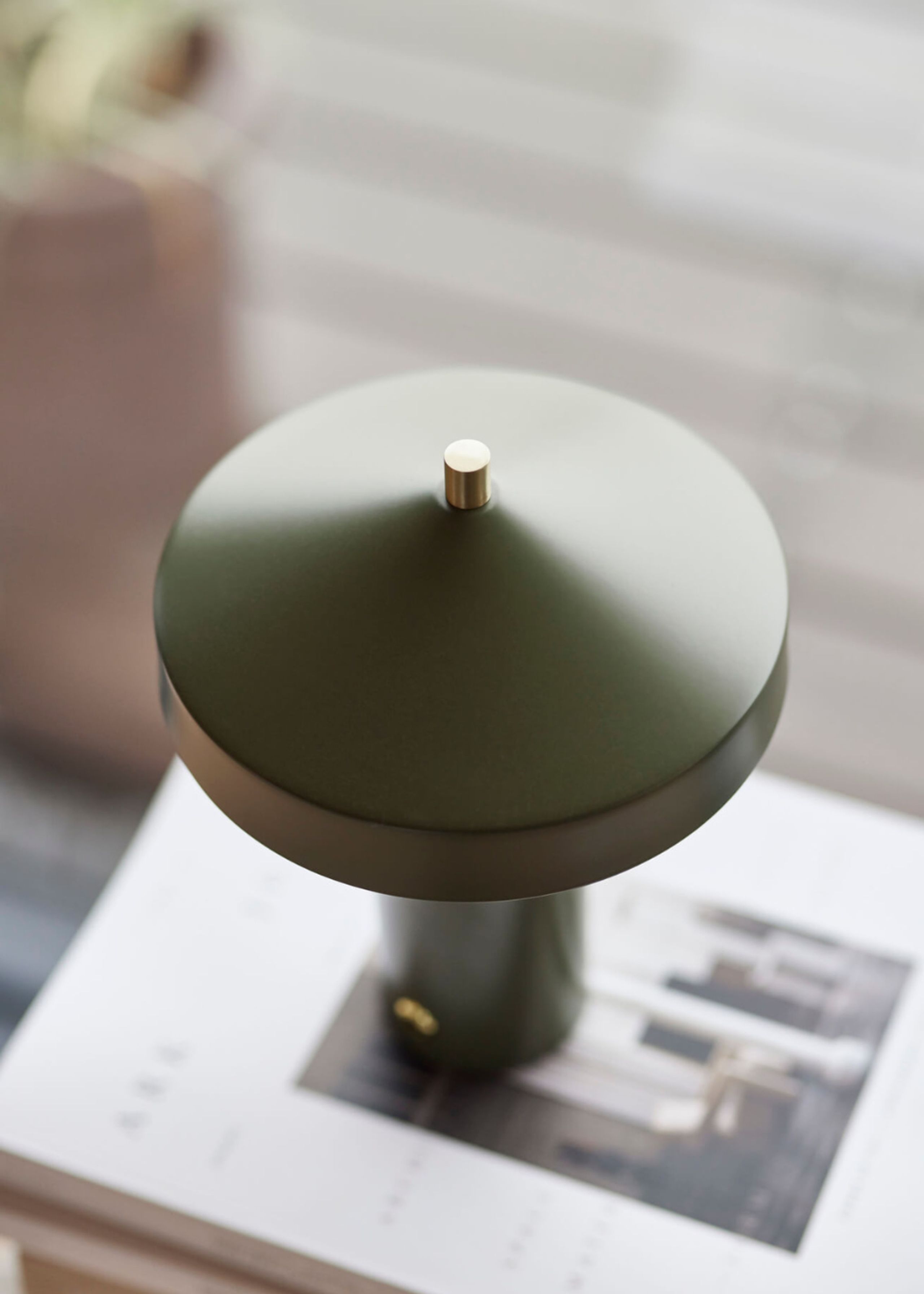 OYOY LIVING - Table Lamp - Hatto Table Lamp LED - Olive