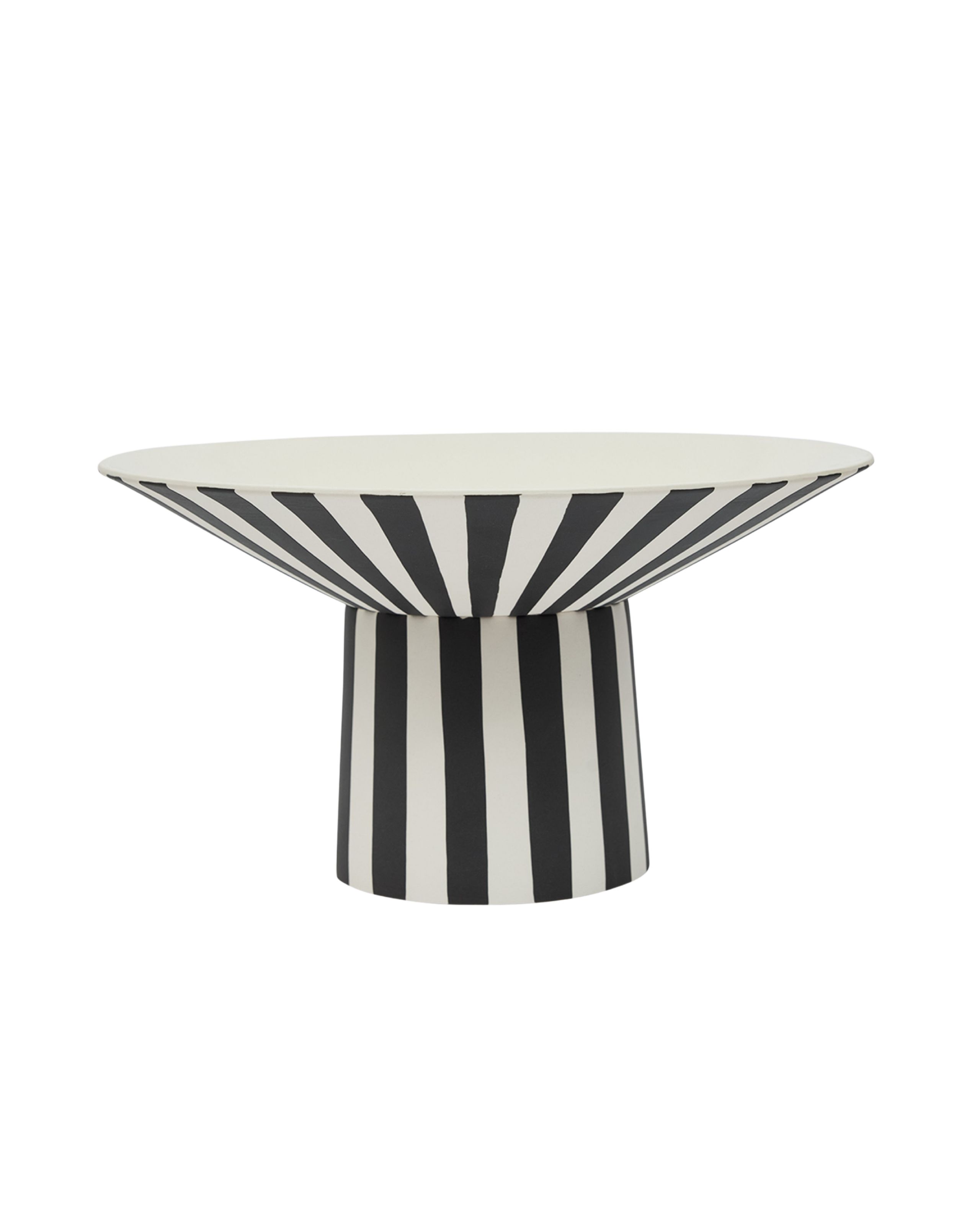 OYOY LIVING - Dekoracyjne naczynie - Toppu Centerpiece - White/Black