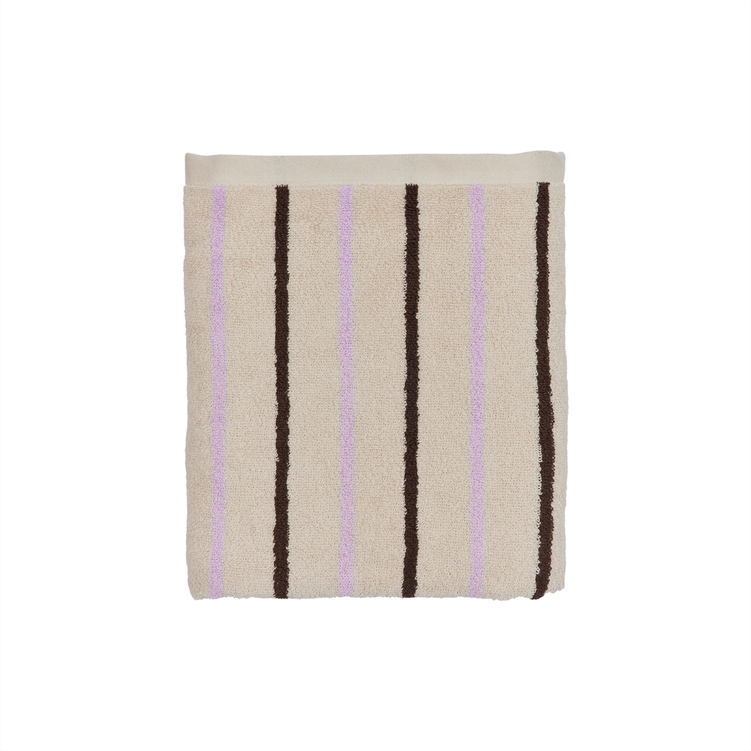 OYOY LIVING - Ručník - Raita Towel - Purple / Clay / Brown - Large
