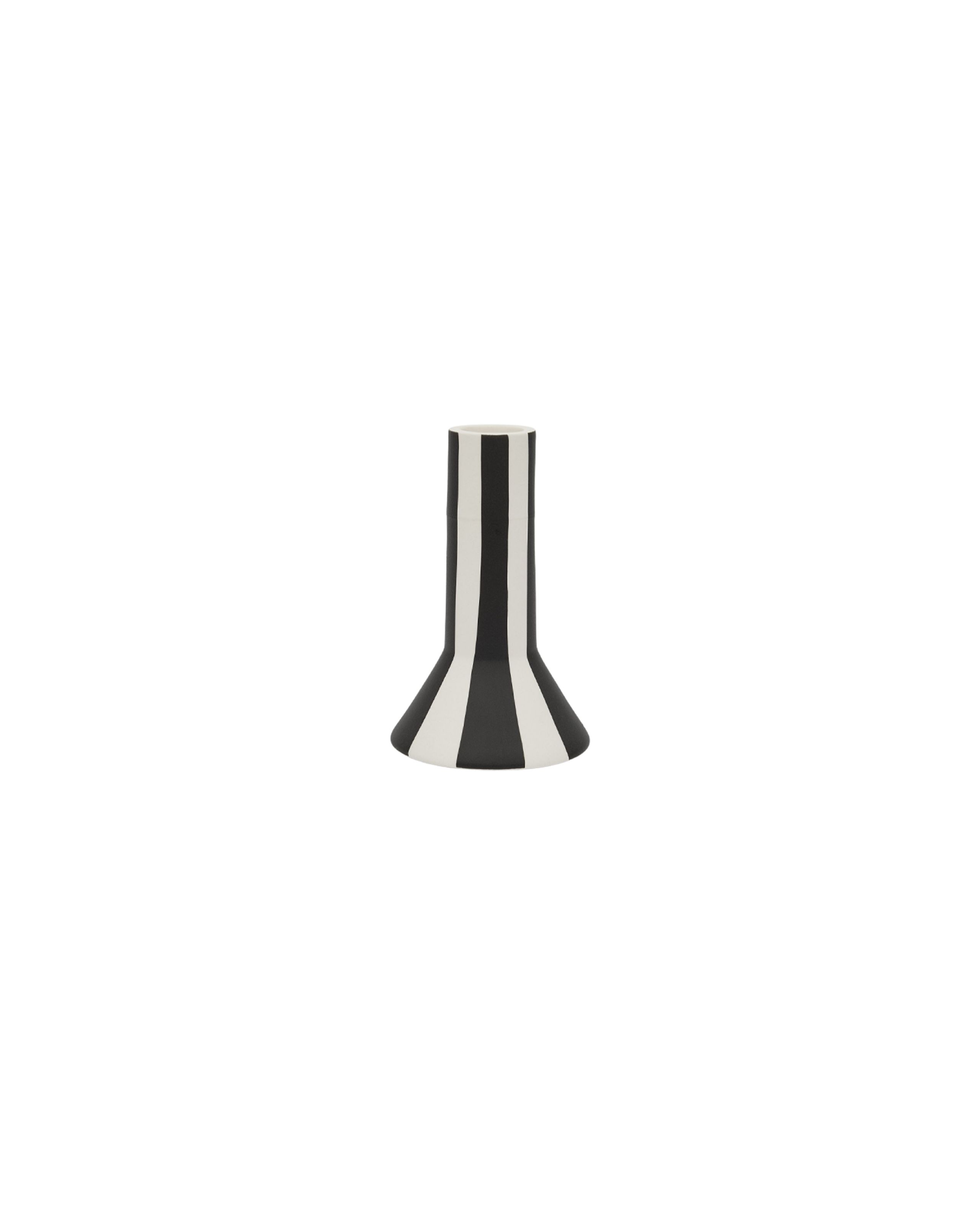 OYOY LIVING - Svícen - Toppu Candleholder - White/Black