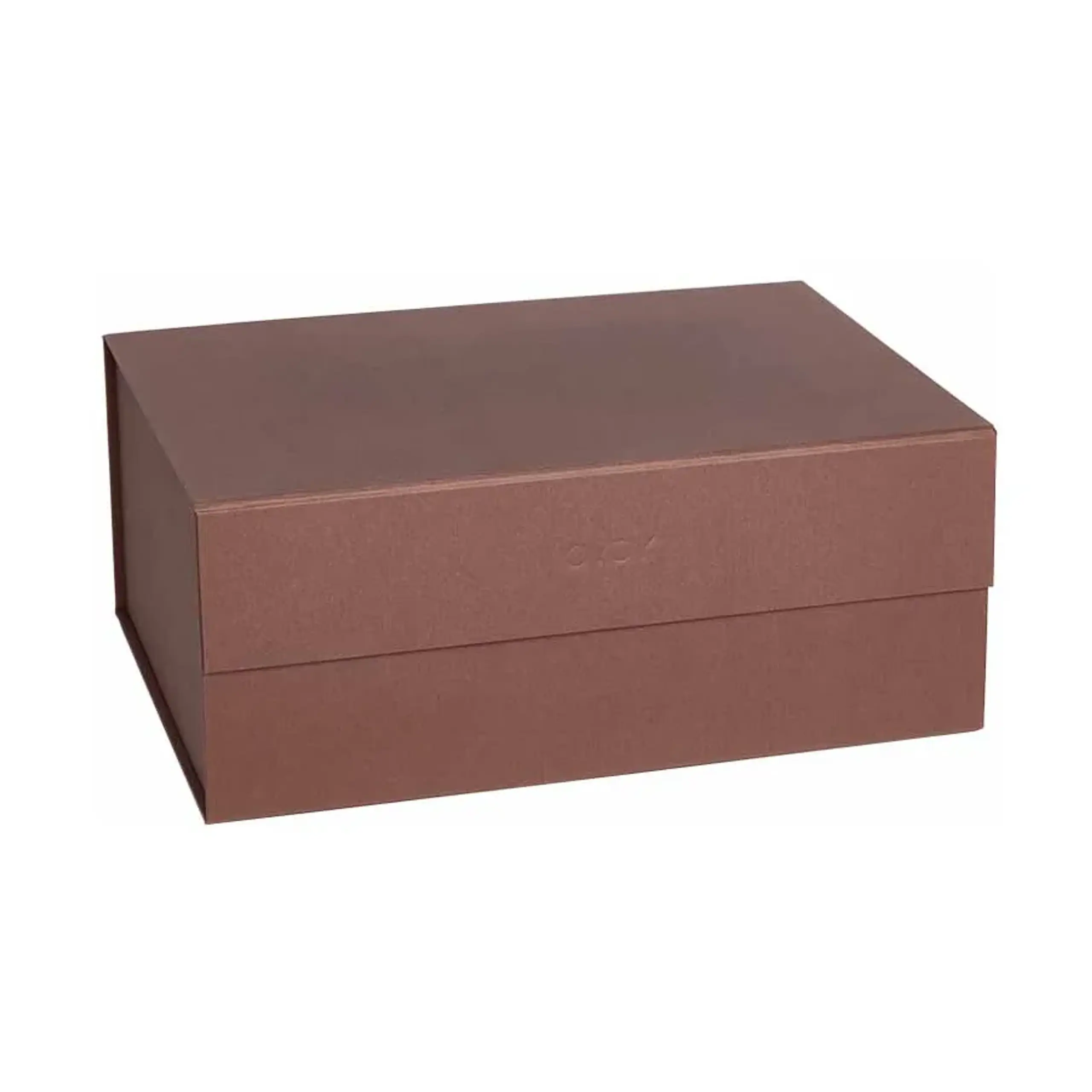 OYOY LIVING - Úložné boxy - Hako Storage Box - A4 - 308 Dark Caramel