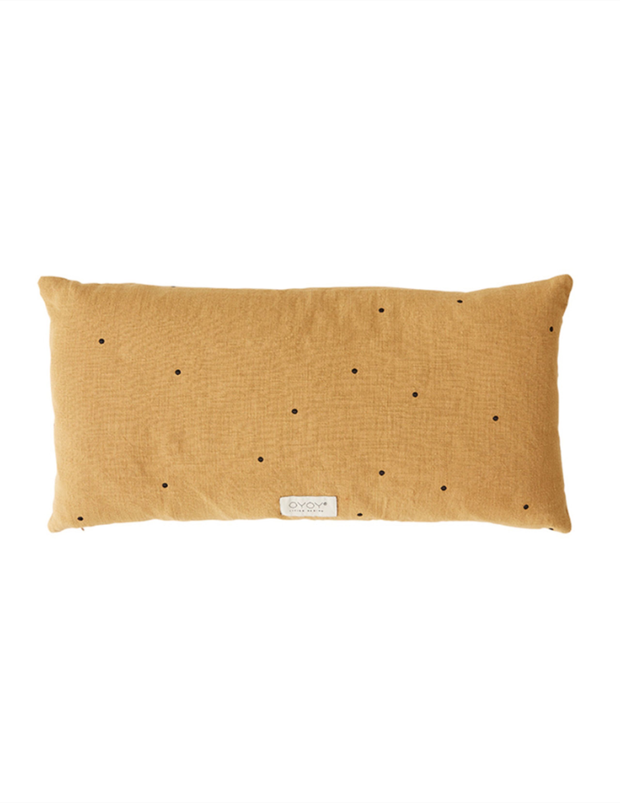 OYOY LIVING - Polštář - Kyoto Dot Cushion cover long - 304 Curry