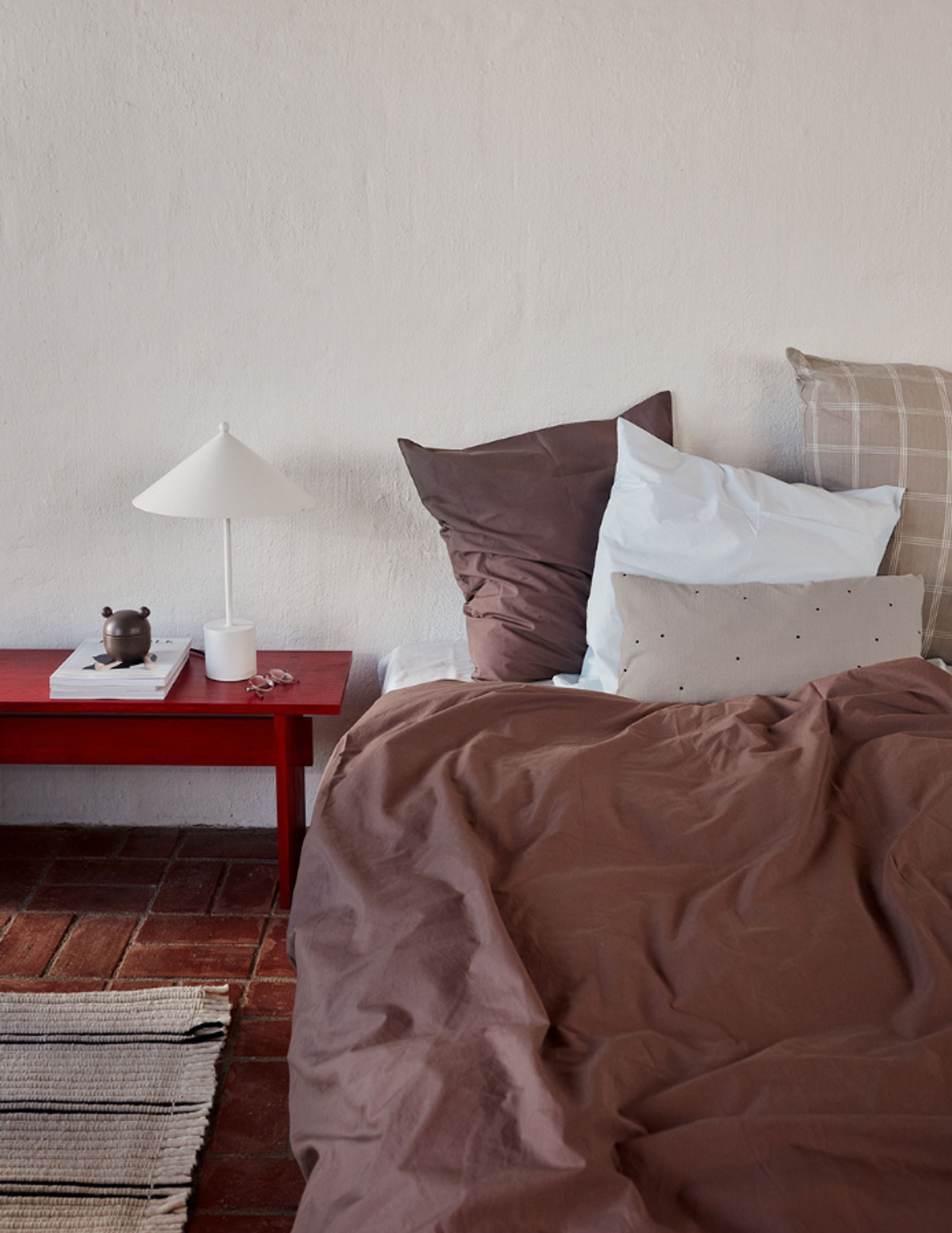 OYOY LIVING - Polštář - Kyoto Dot Cushion cover long - 304 Curry