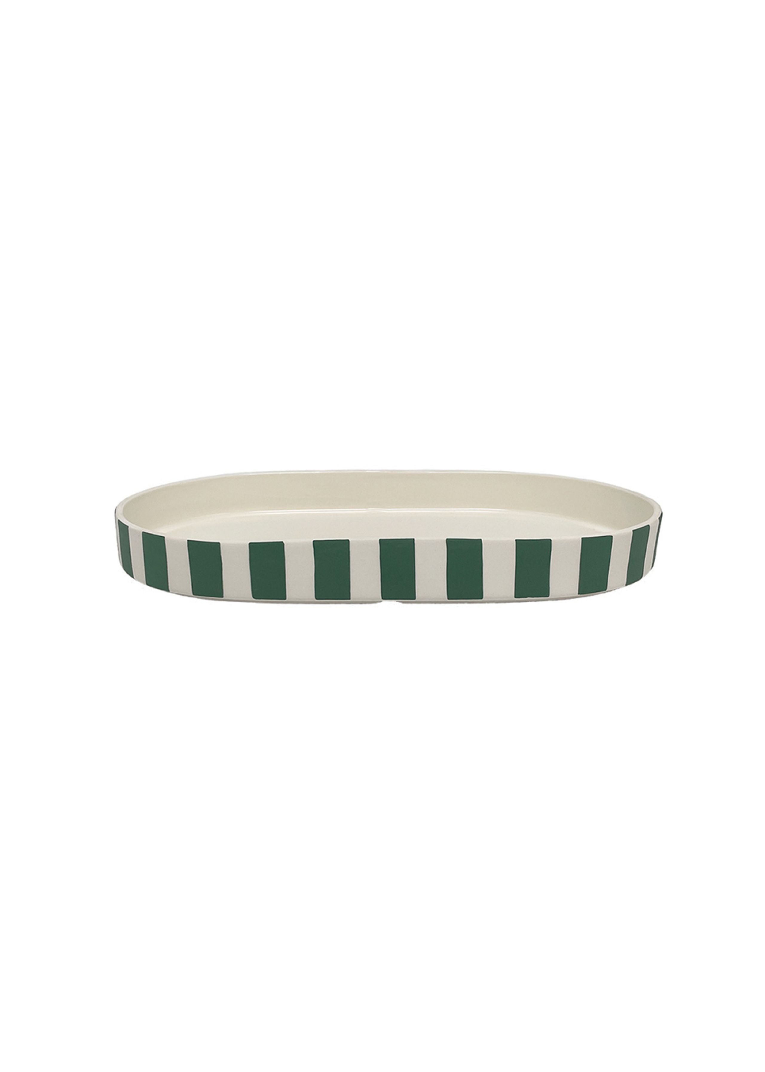 OYOY LIVING - Serving platter - Toppu Oval Tray - Green