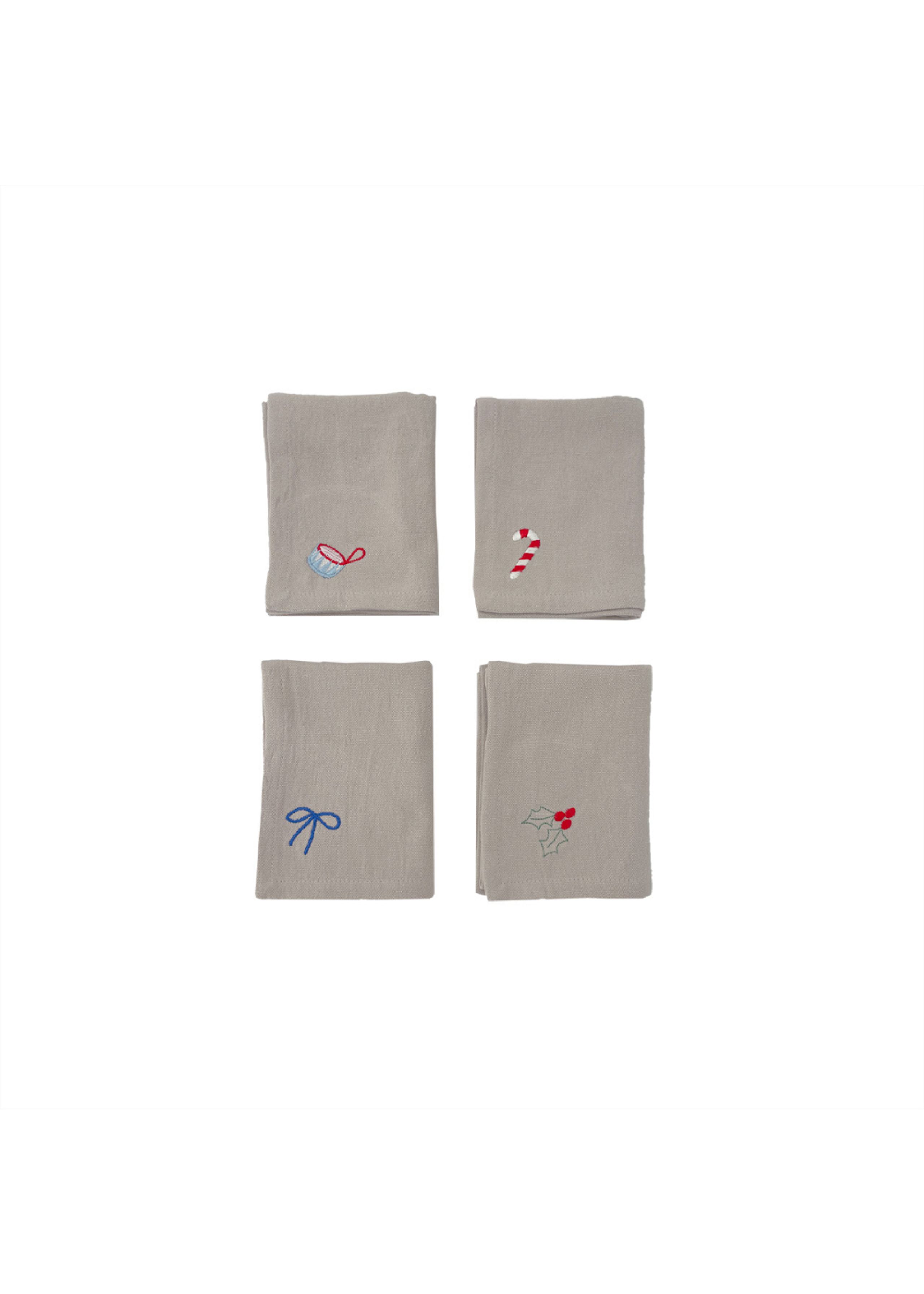 OYOY LIVING - Stofservietter - Juleserviet - 4 pak - Clay