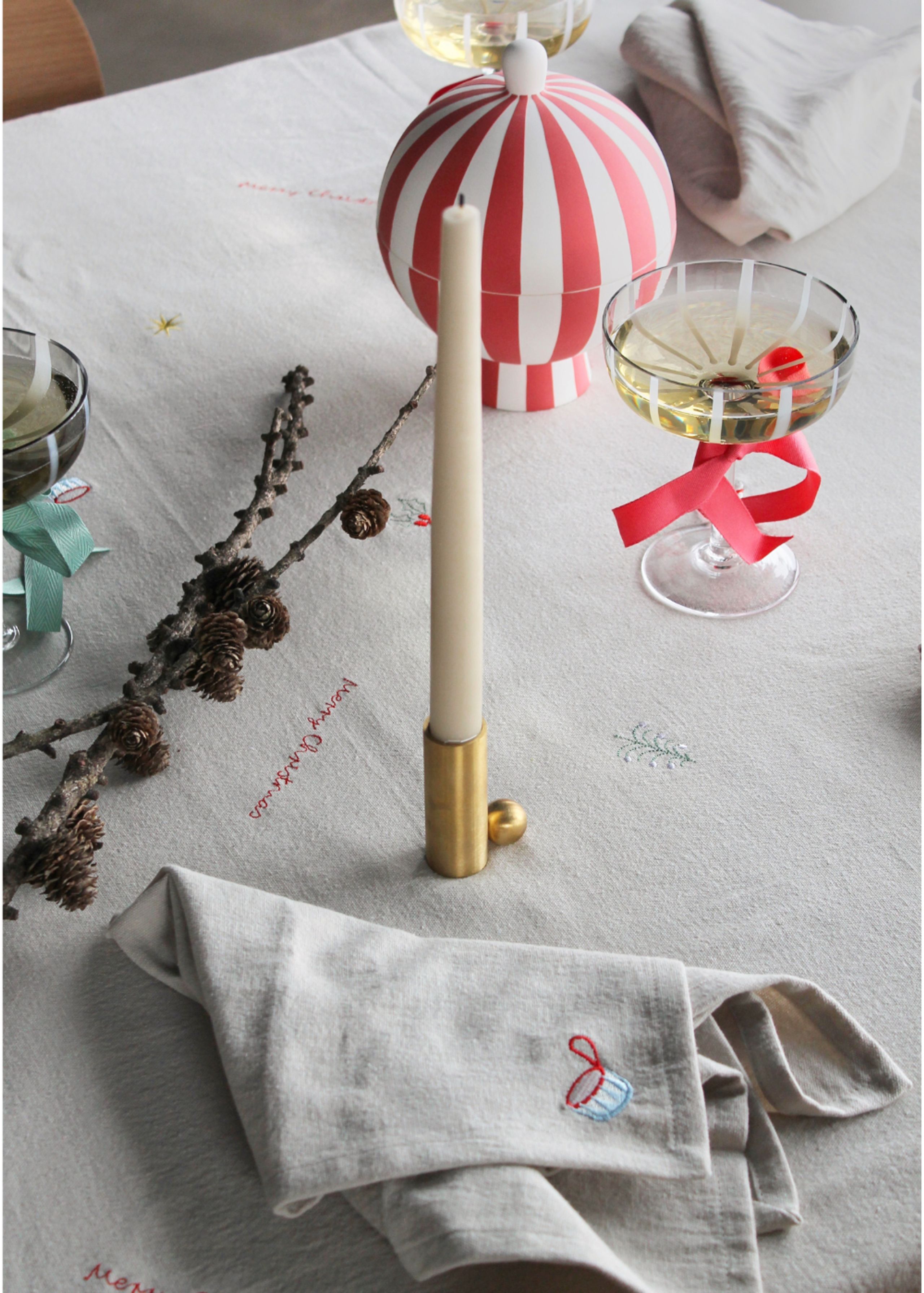 OYOY LIVING - Stofservietter - Juleserviet - 4 pak - Clay