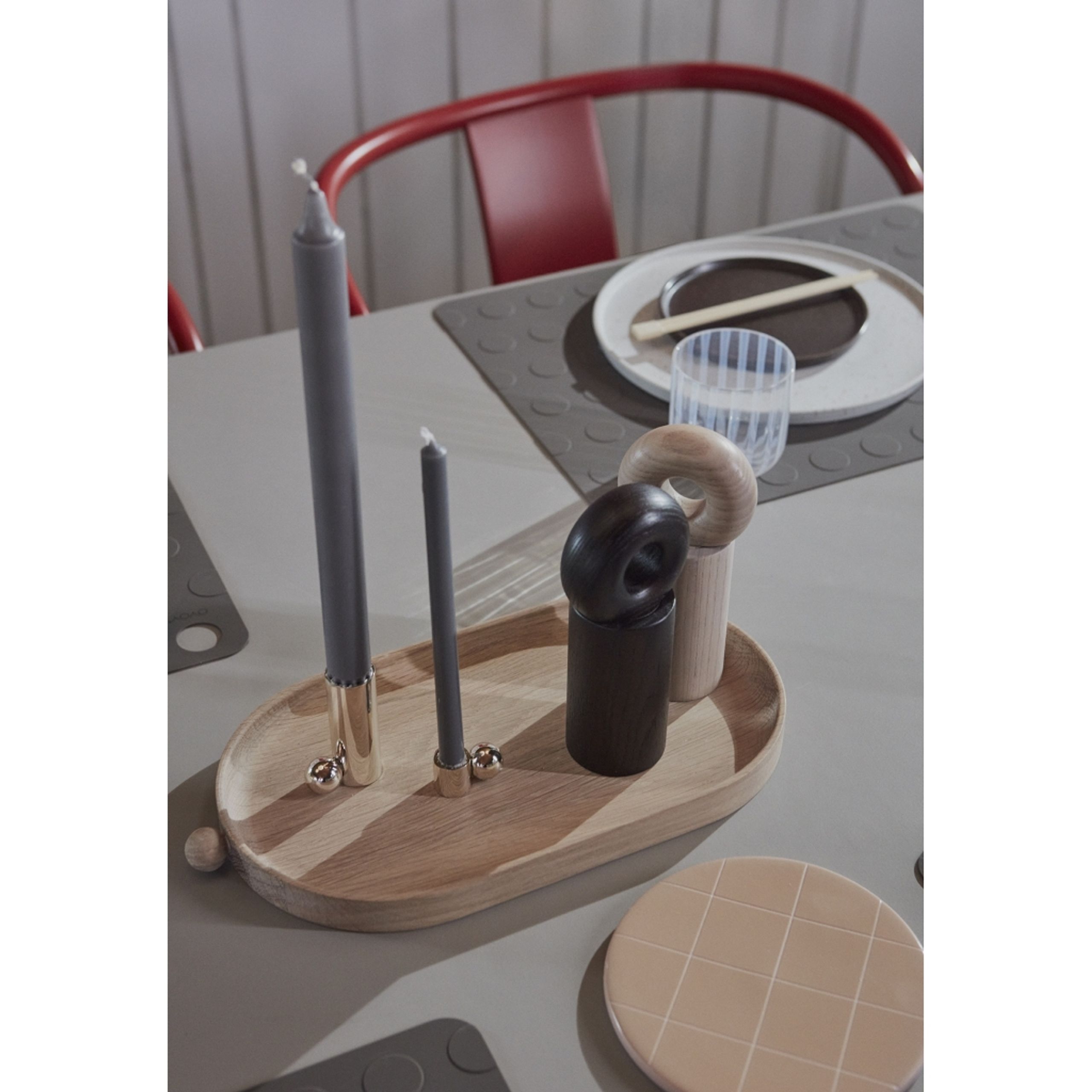 OYOY - Candlestick - Palloa Candlestick - Silver Low