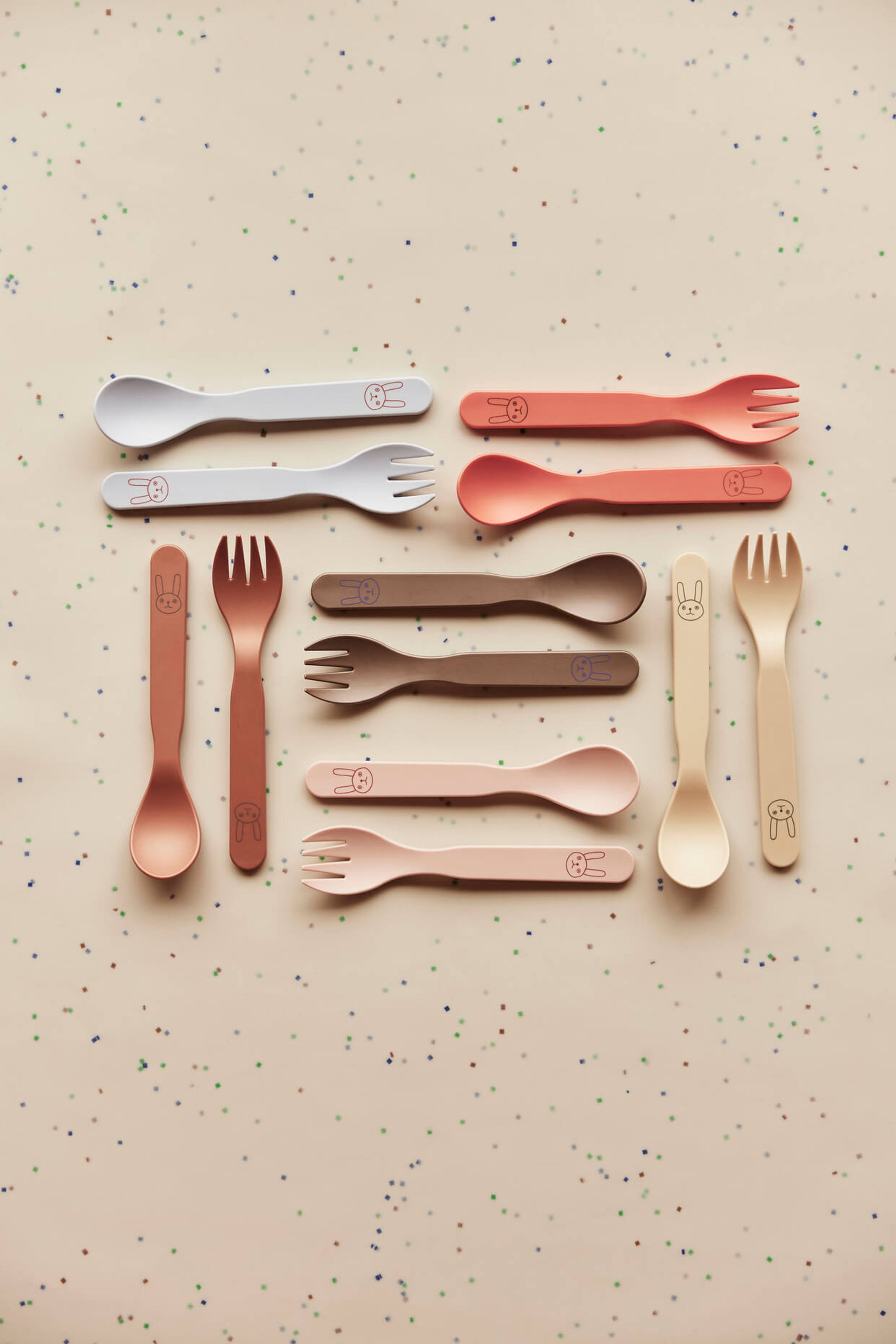 OYOY MINI - Posate per bambini - Pullo Cutlery - Ice Blue