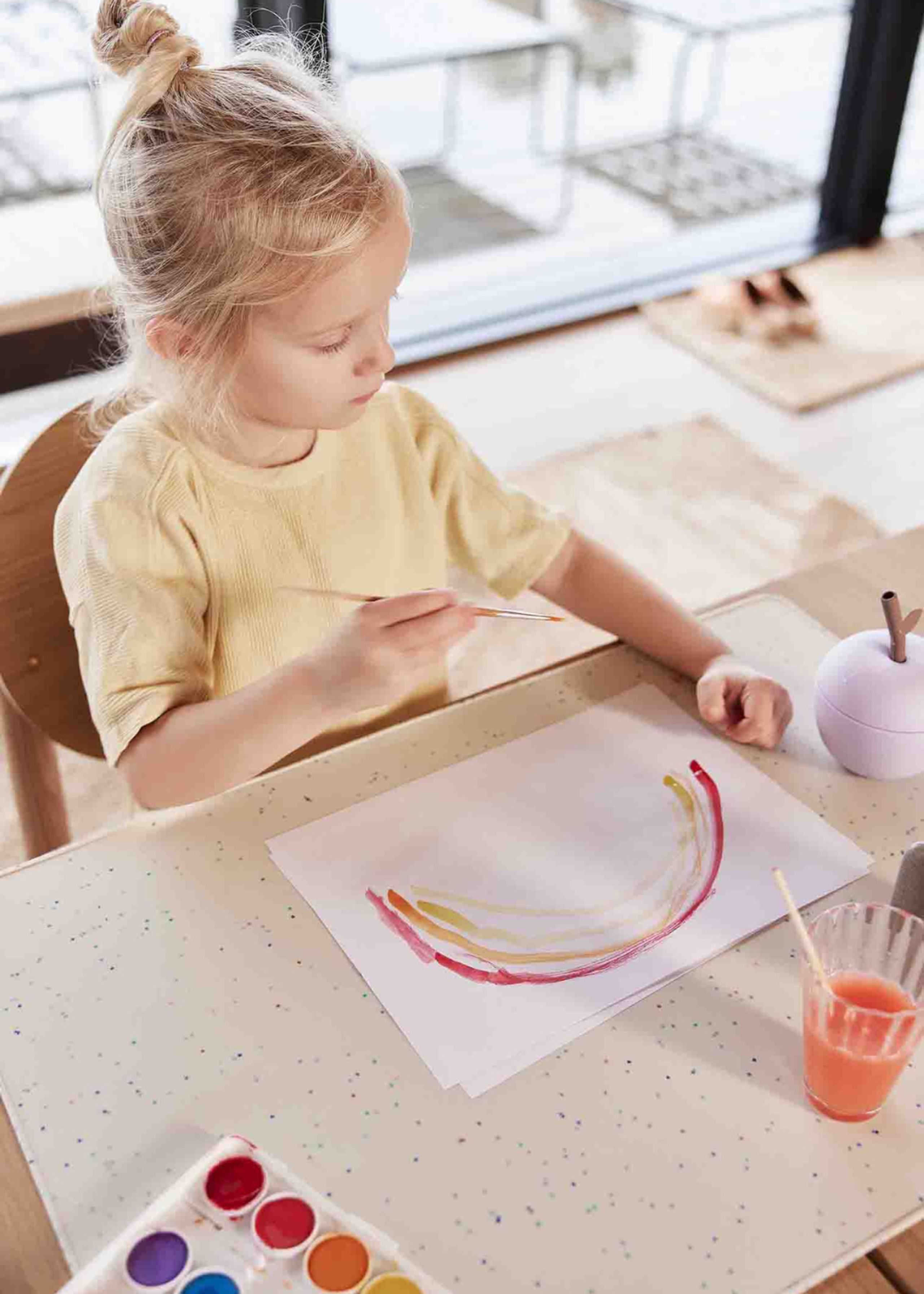 OYOY MINI - Tischset für Kinder - Confetti Creativity Mat - Off white