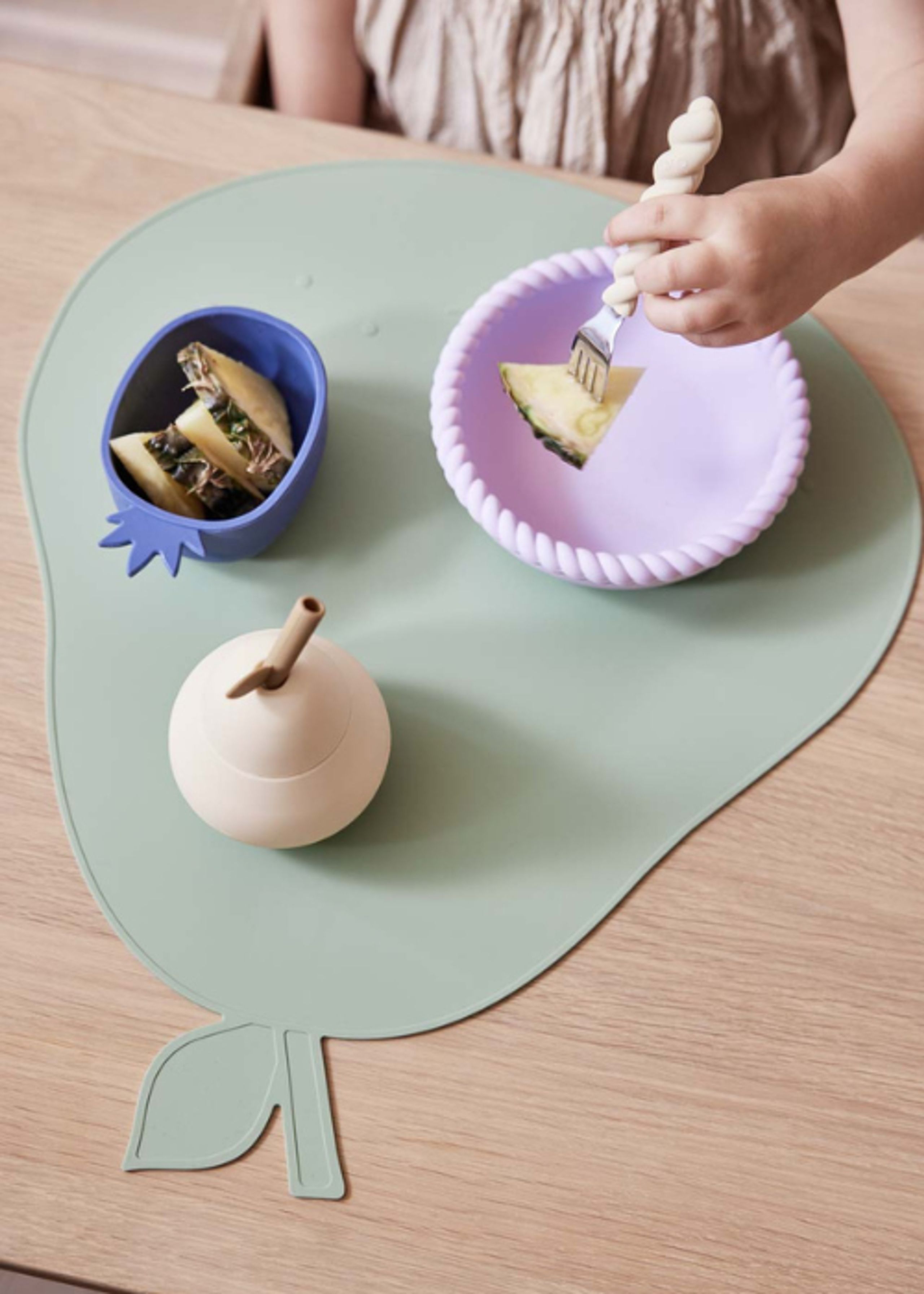 OYOY MINI - Sets de table pour enfants - Yummy Placemat - 701 Green - Pear