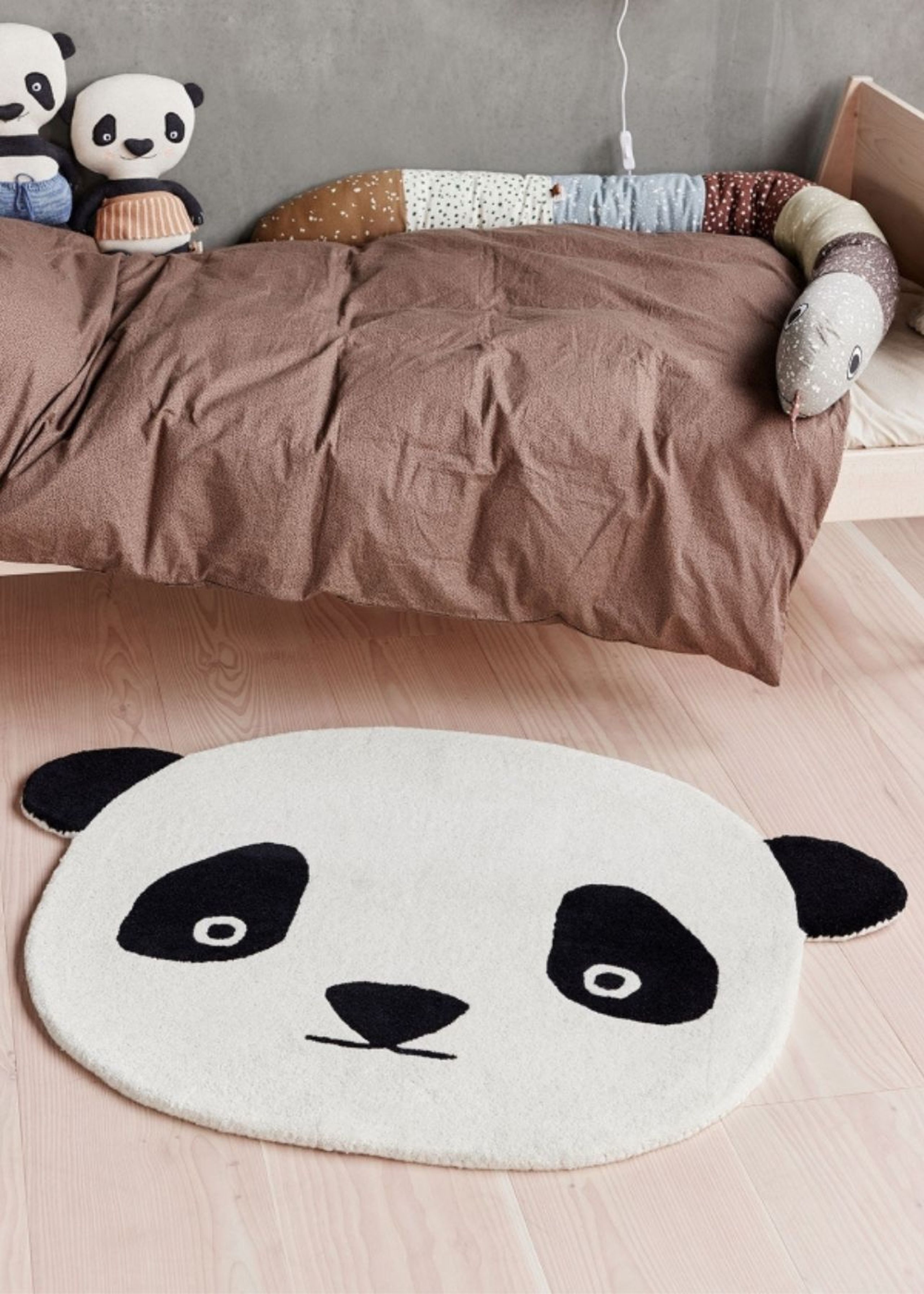 OYOY MINI - Kinderteppich - Panda Rug - 101 White / Black
