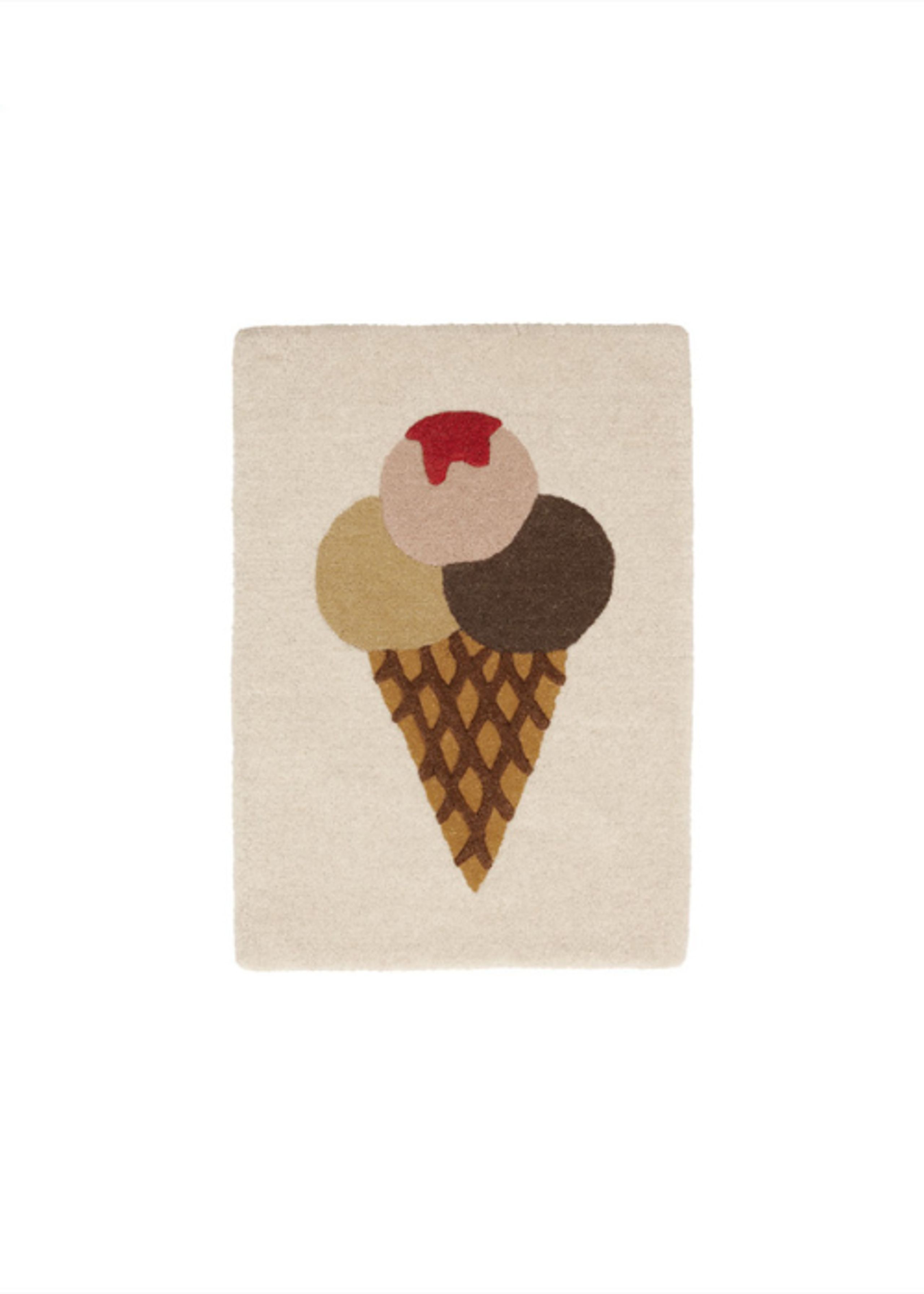 OYOY MINI - Børnegulvtæppe - Tufted Miniature Rug - 908 Multi - Ice Cream