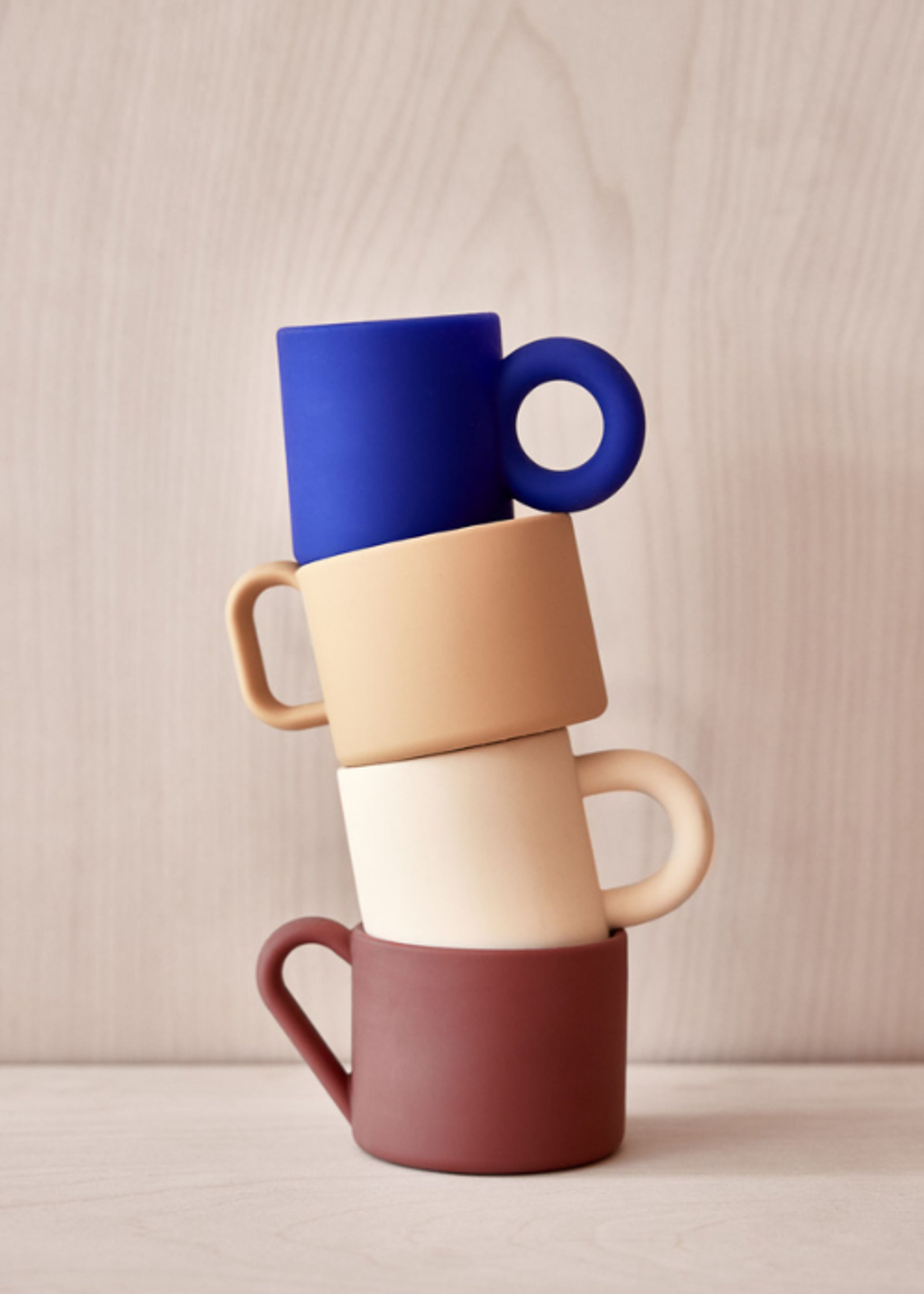 OYOY MINI - Children's cup - Nomu Cups - Pack of 2 - 805 Vanilla / Nutmeg