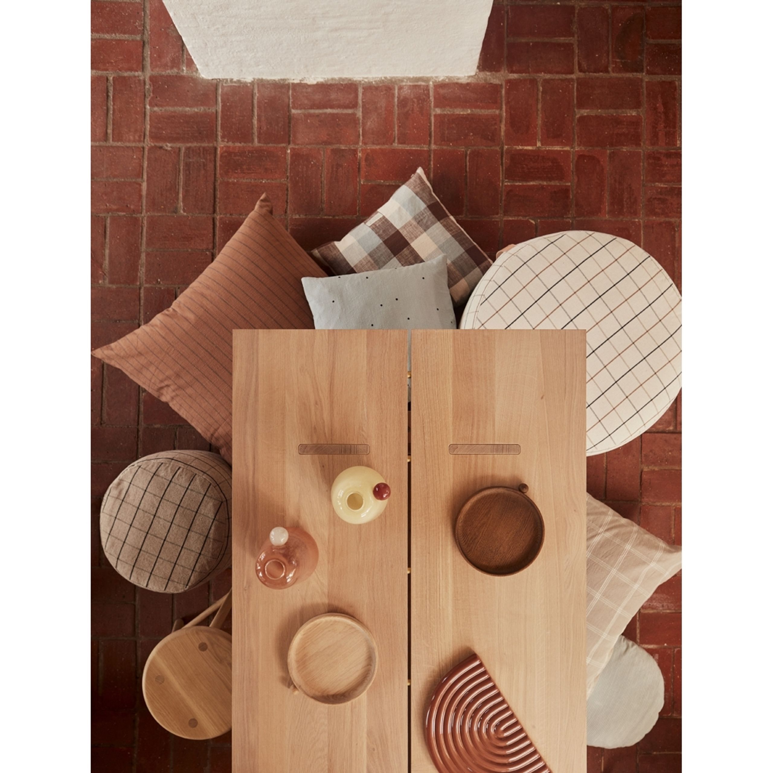 OYOY - Pillow - Kyoto Floor Cushion - Clay