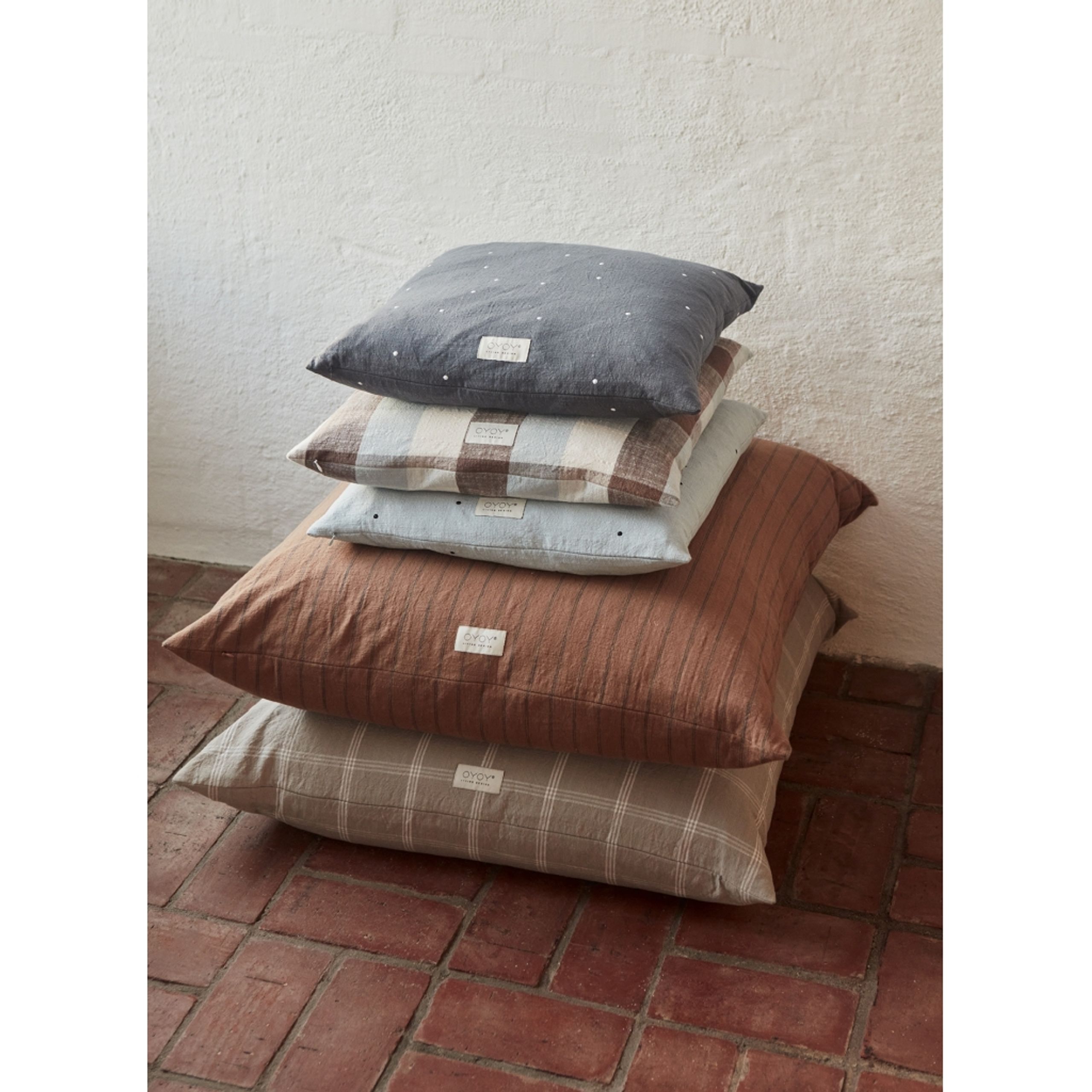 OYOY - Pillow - Kyoto Floor Cushion - Clay