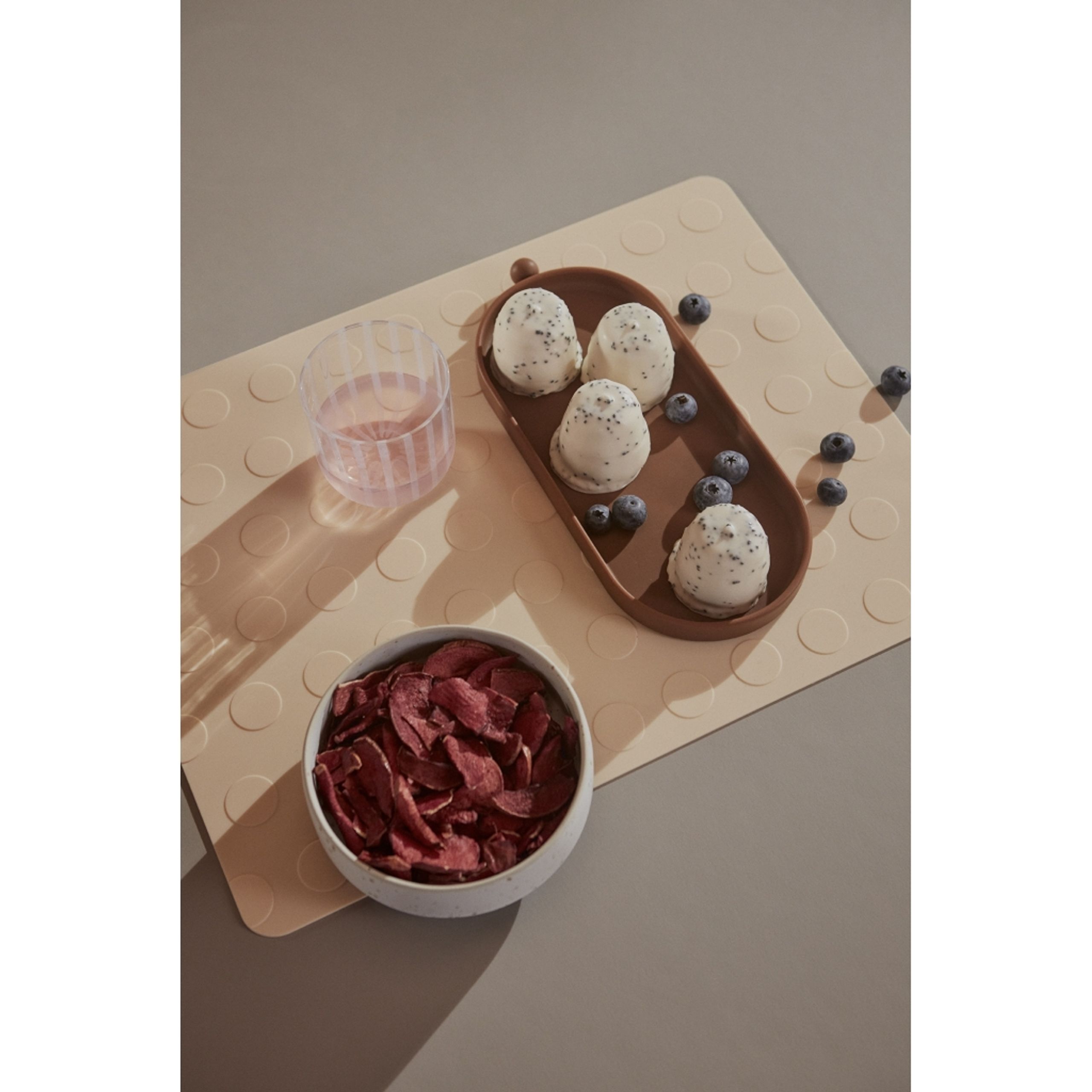 OYOY - Bowl - Hagi Bowl - White / Light Brown - Medium