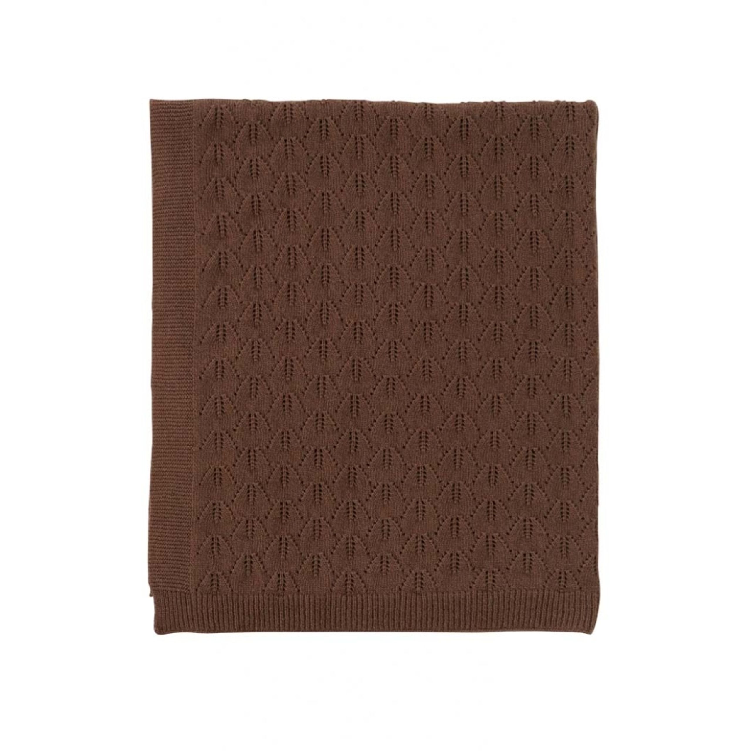 OYOY - Tæppe - Lana Baby Blanket - Brown / Melange