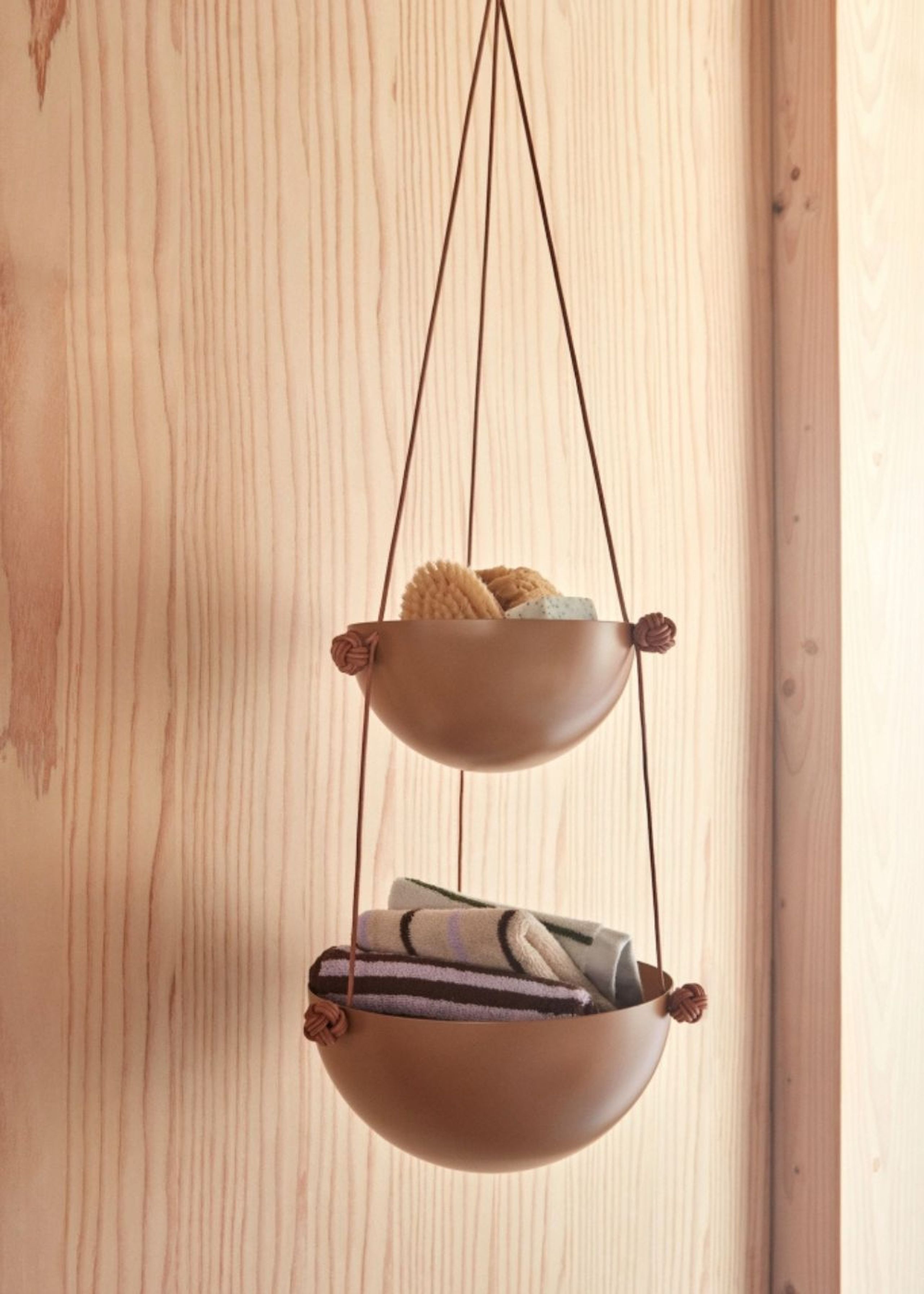 OYOY - Pano de lavagem - Raita Wash Cloth - Pack Of 2 - Purple / Clay / Brown