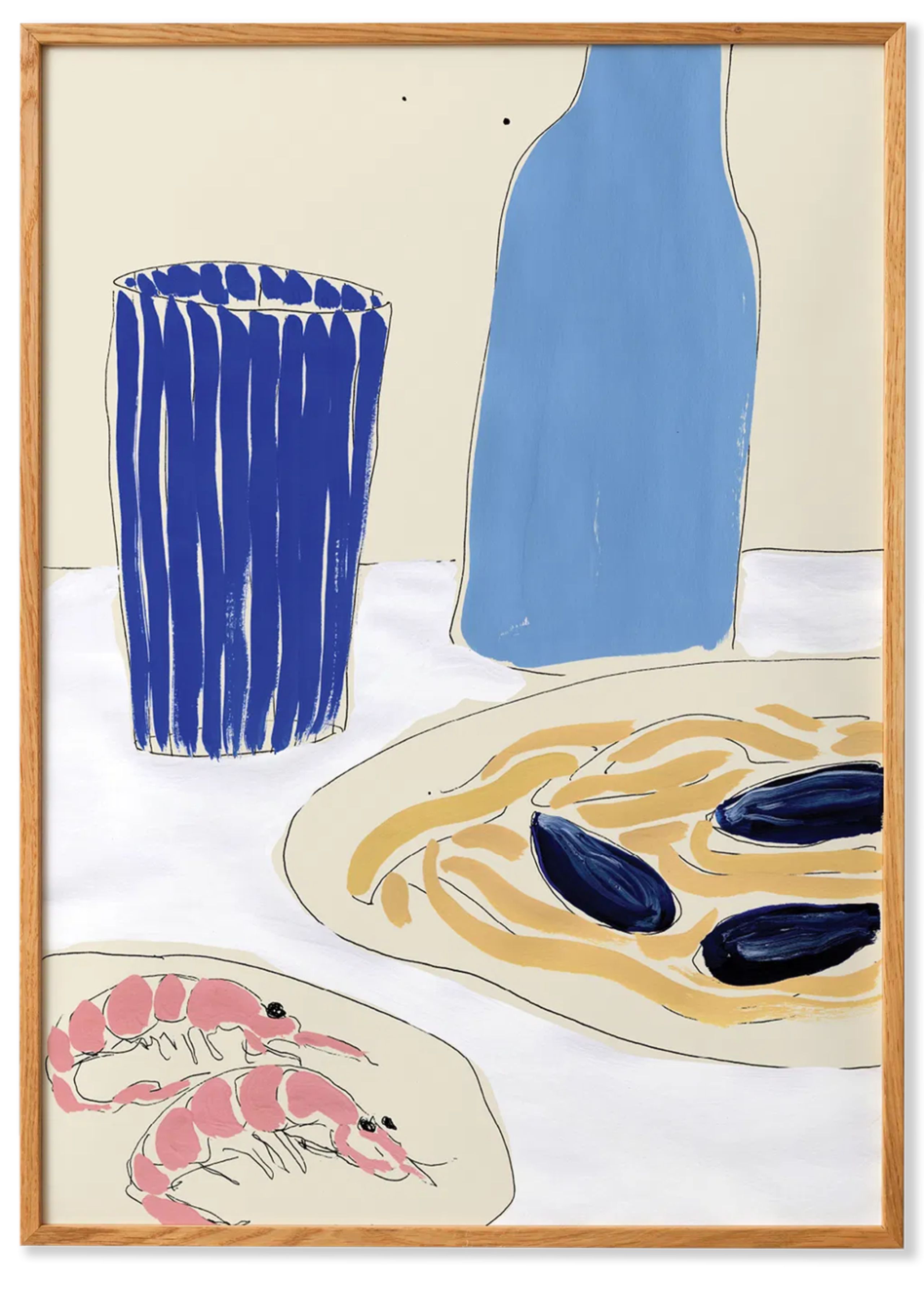 Paper Collective - Poster - Positano Lunchtime - Positano Lunchtime