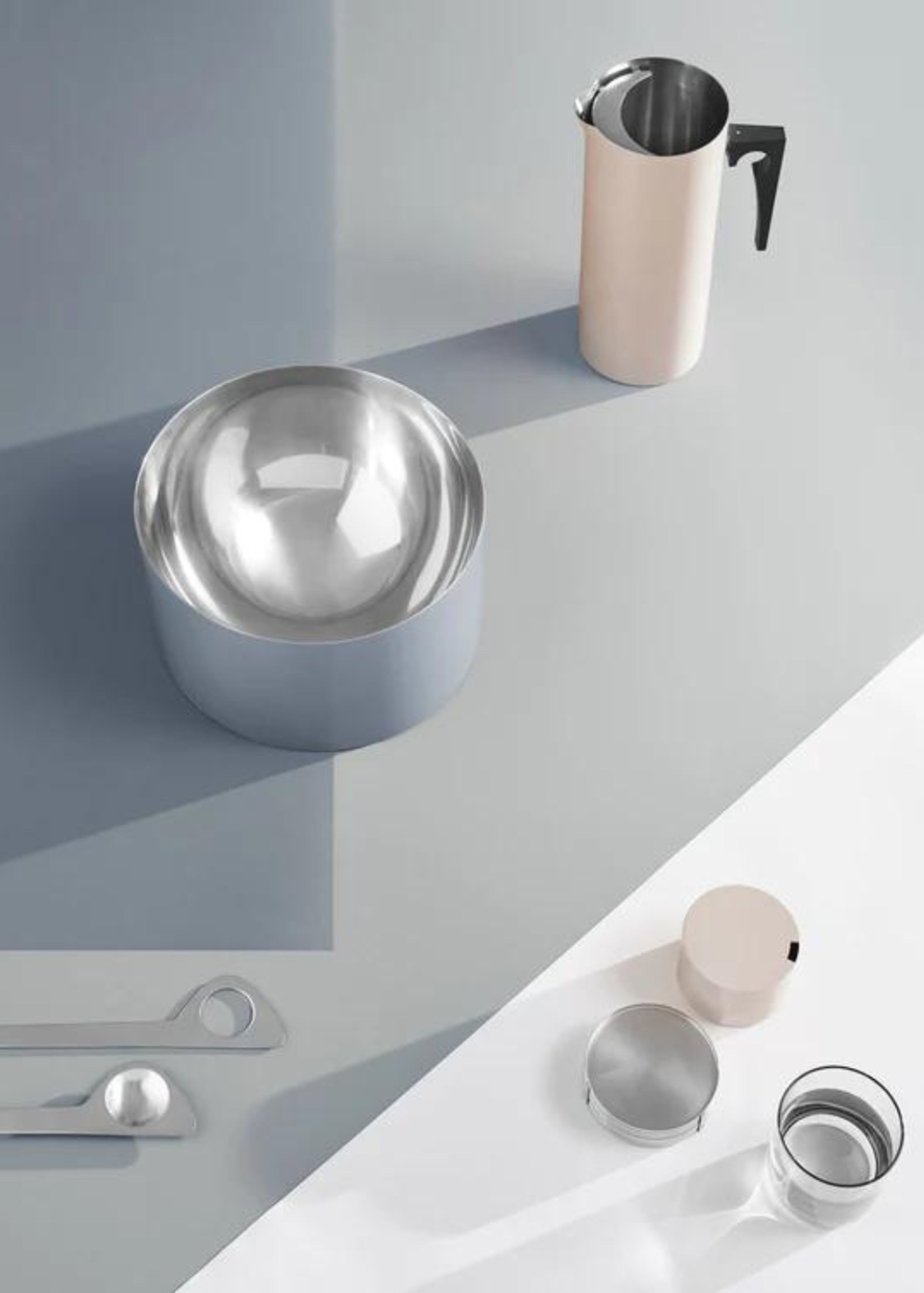 Pedestal - Salad Servers - Arne Jacobsen Salatbestik - Steel