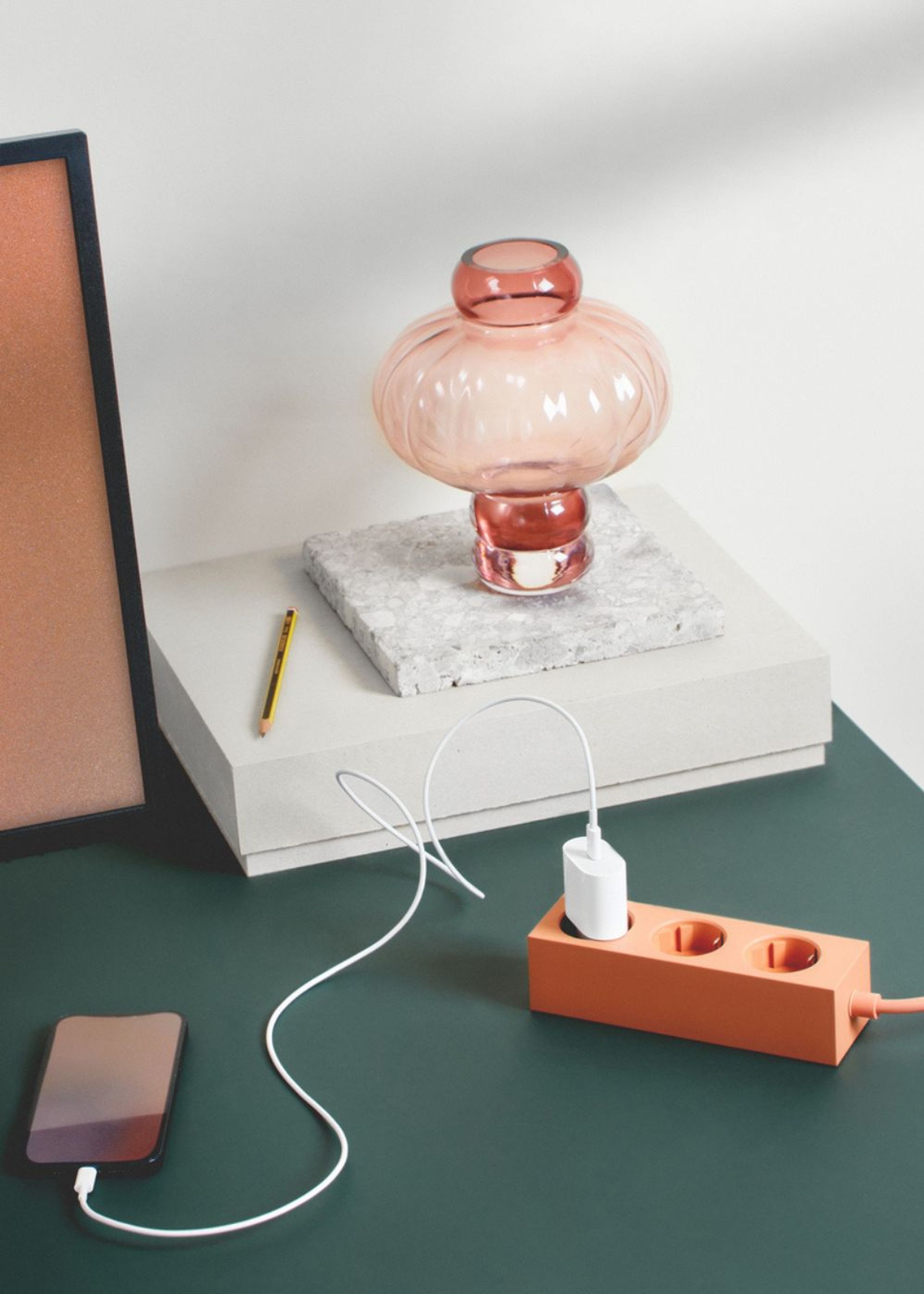 Pedestal - Steckdose - Power Bar - Dusty Rose