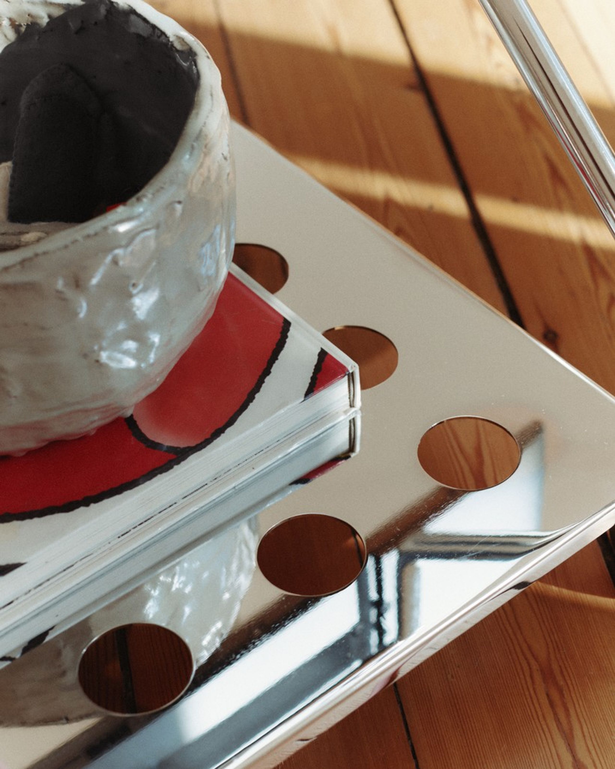 Pedestal - Meuble TV - Disco - Chrome