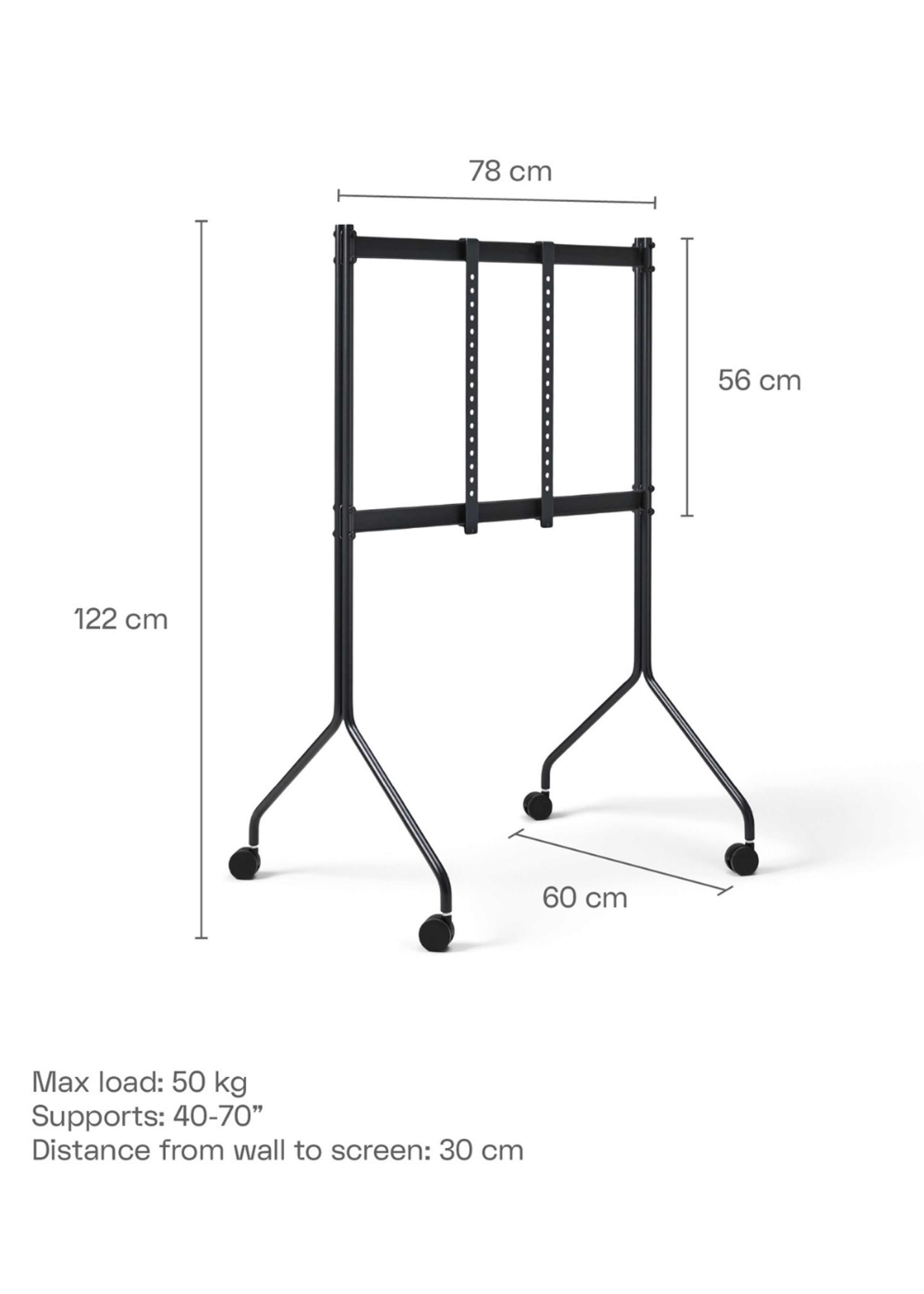 Pedestal - Meuble TV - Moon Rollin Tall - Charcoal