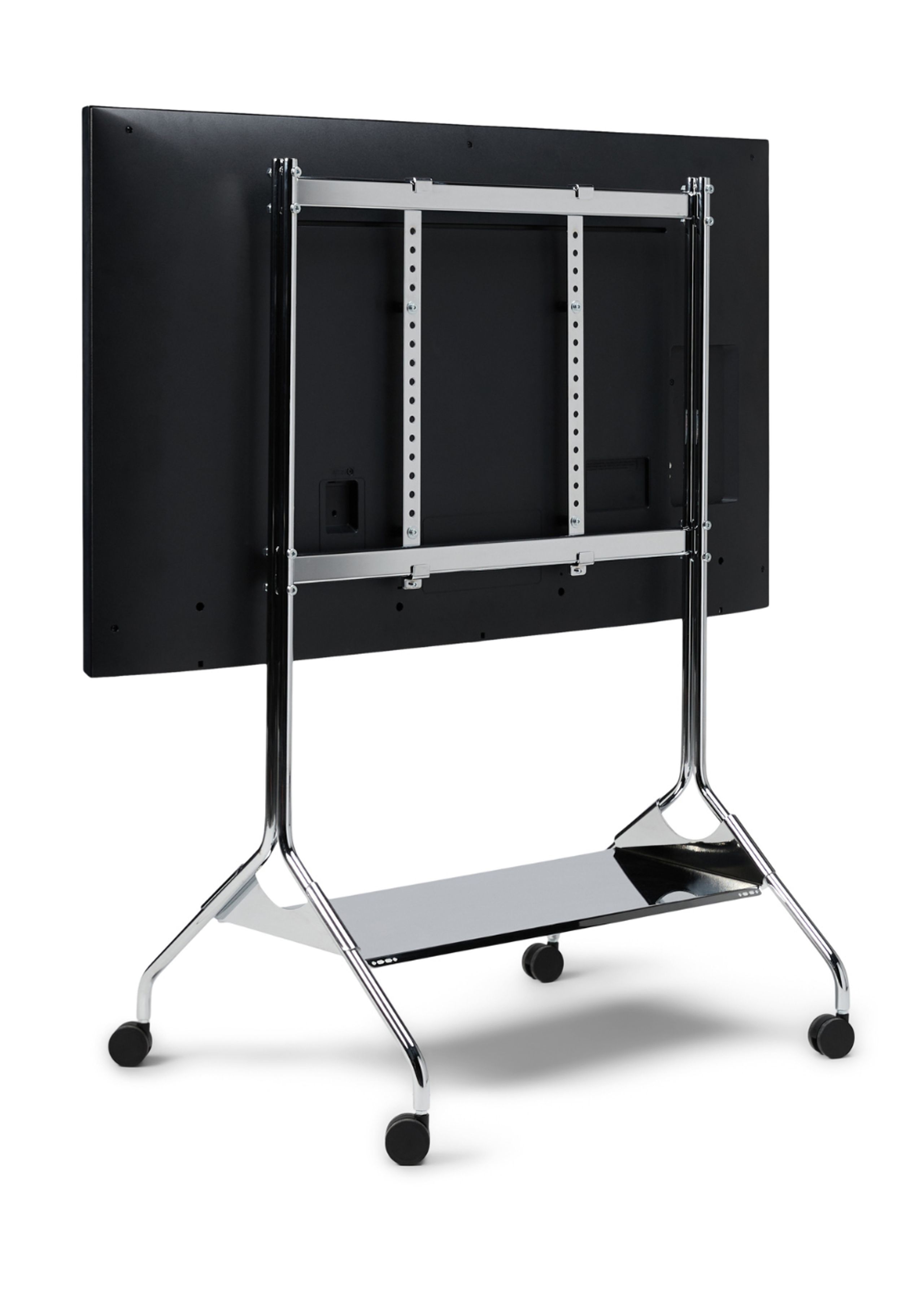 Pedestal - TV Stand - Moon Rollin Tall - Chrome