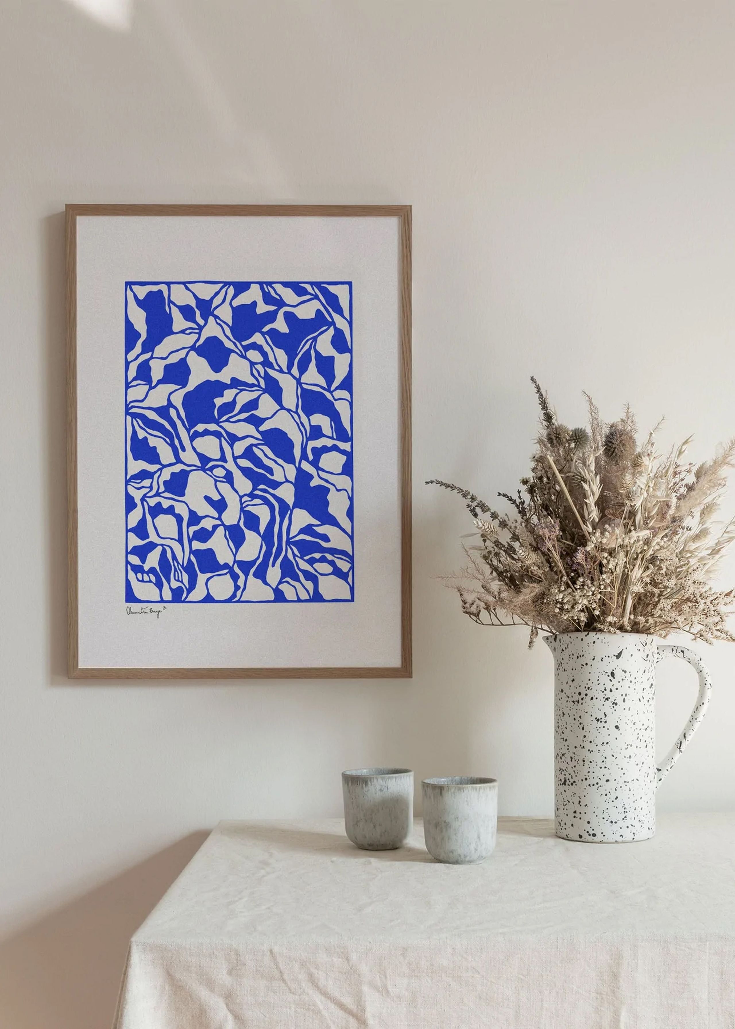 Peléton - Poster - Papercut 03 by Little Detroit - Blue