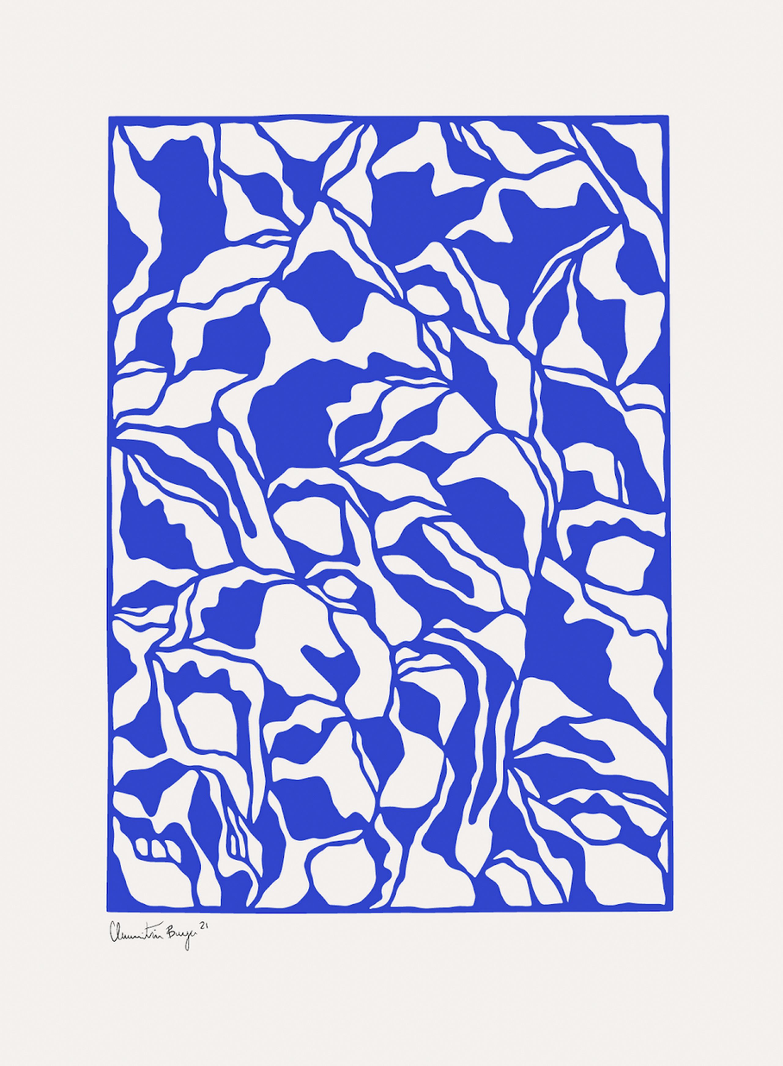 Peléton - Poster - Papercut 03 Poster - Blue