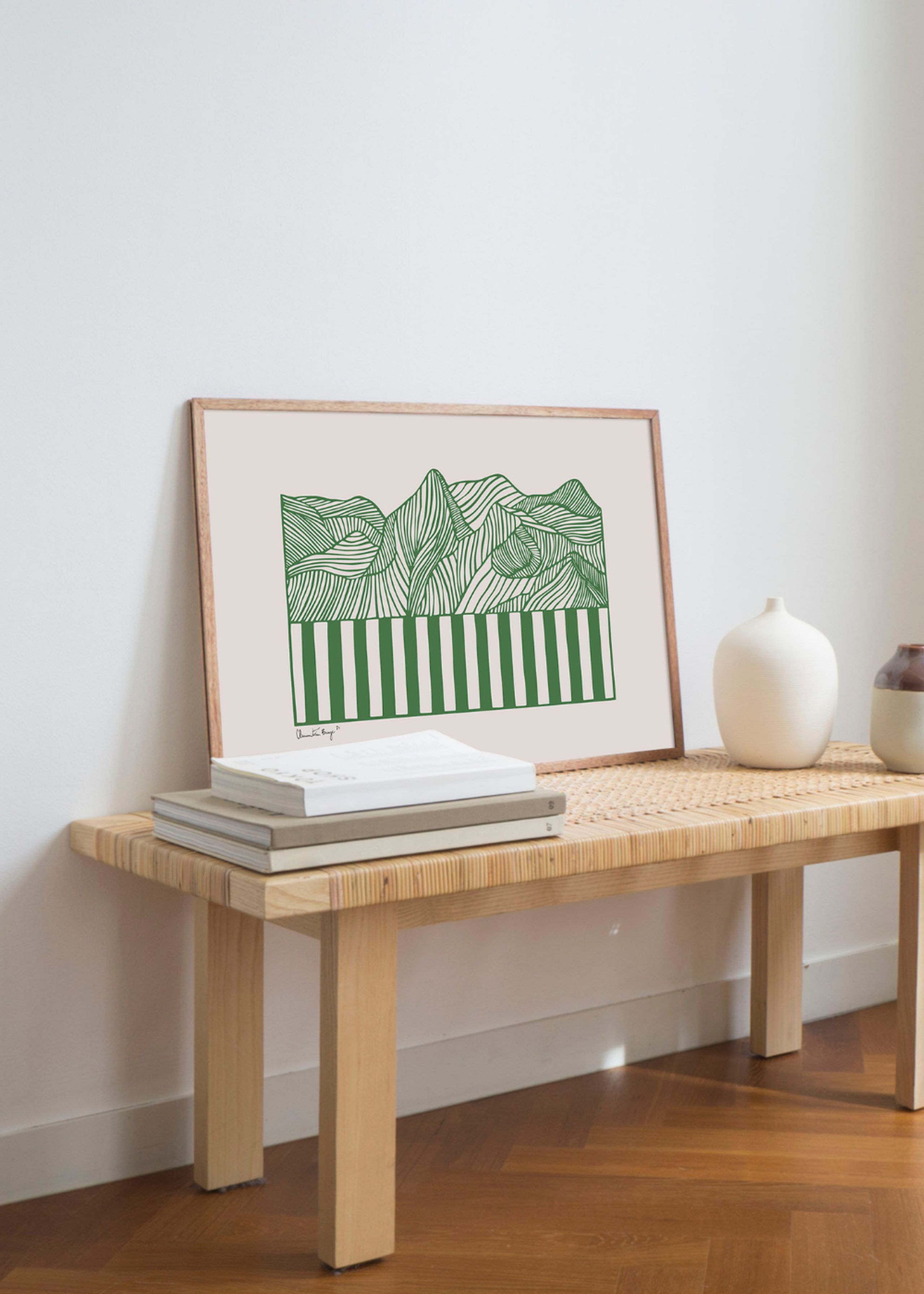 Peléton - Poster - Papercut 04 Poster - Green