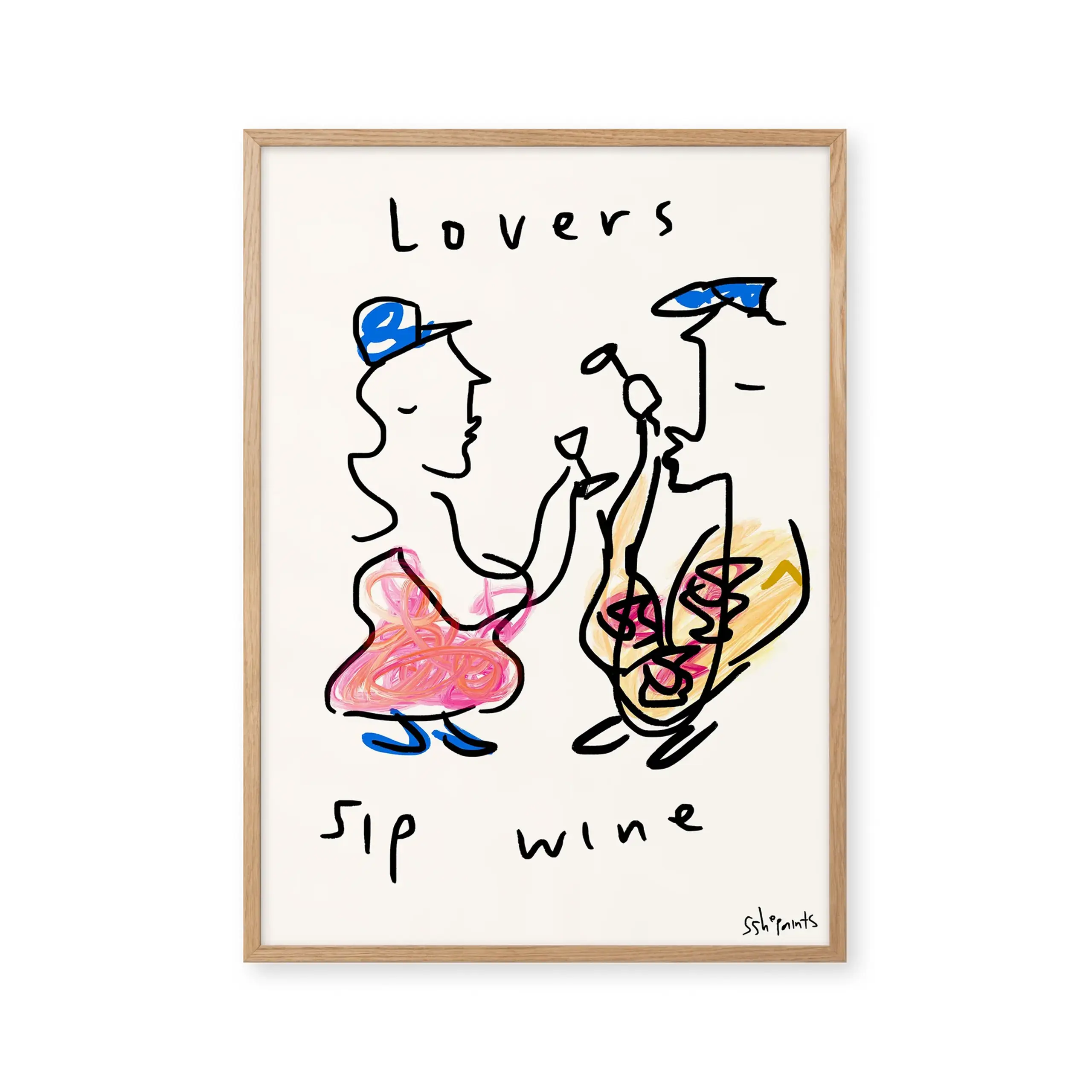 Peléton - Poster - Lovers Sip Wine - LOVERS SIP WINE